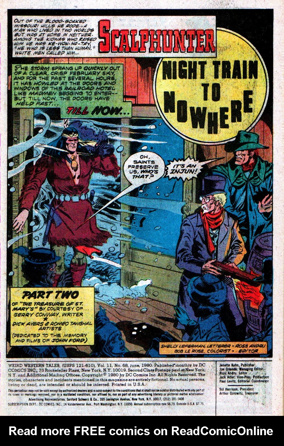 Read online Weird Western Tales (1972) comic -  Issue #68 - 2