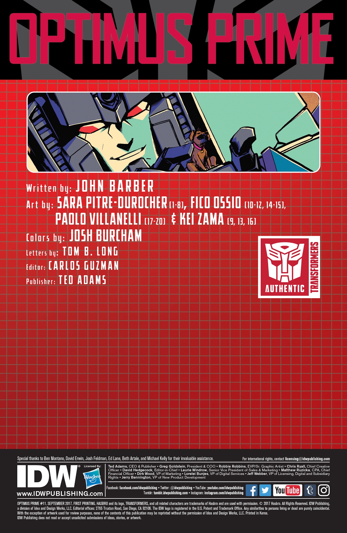 Read online Optimus Prime comic -  Issue #11 - 2