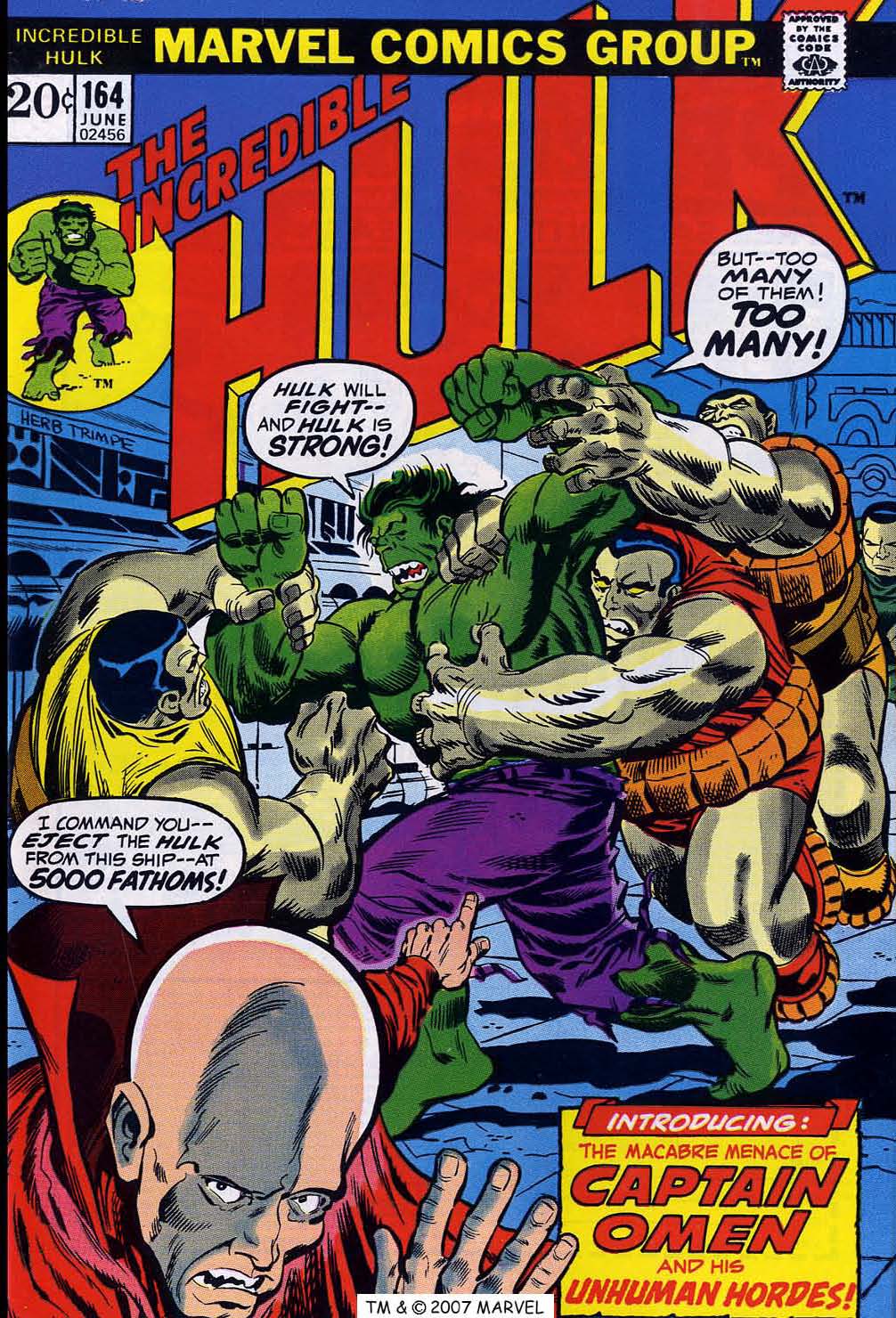 Read online The Incredible Hulk (1968) comic -  Issue #164 - 1
