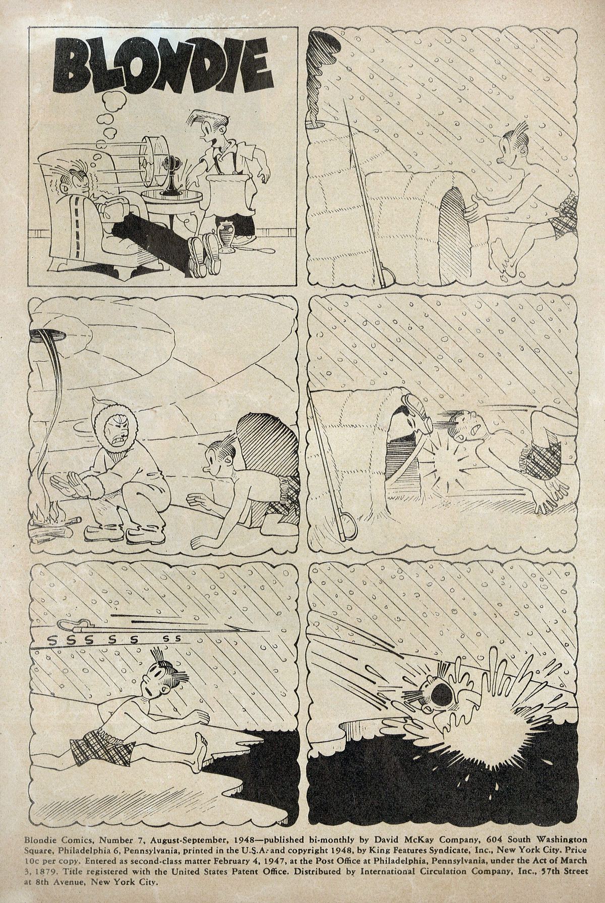 Read online Blondie Comics (1947) comic -  Issue #7 - 2