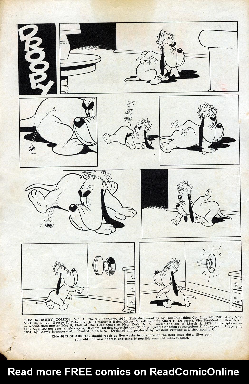 Read online Tom & Jerry Comics comic -  Issue #91 - 2