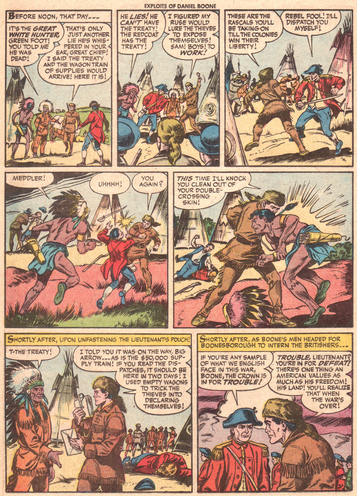 Read online Exploits of Daniel Boone comic -  Issue #5 - 12