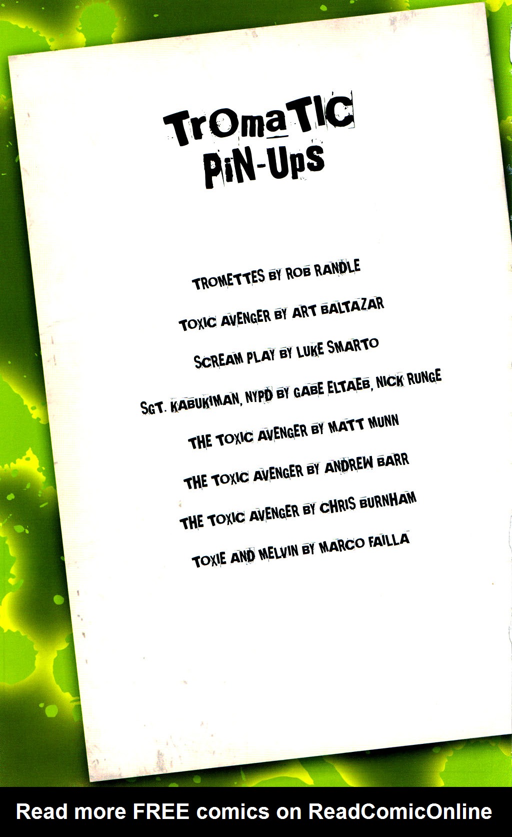 Read online Lloyd Kaufman Presents: The Toxic Avenger and Other Tromatic Tales comic -  Issue # TPB (Part 2) - 54