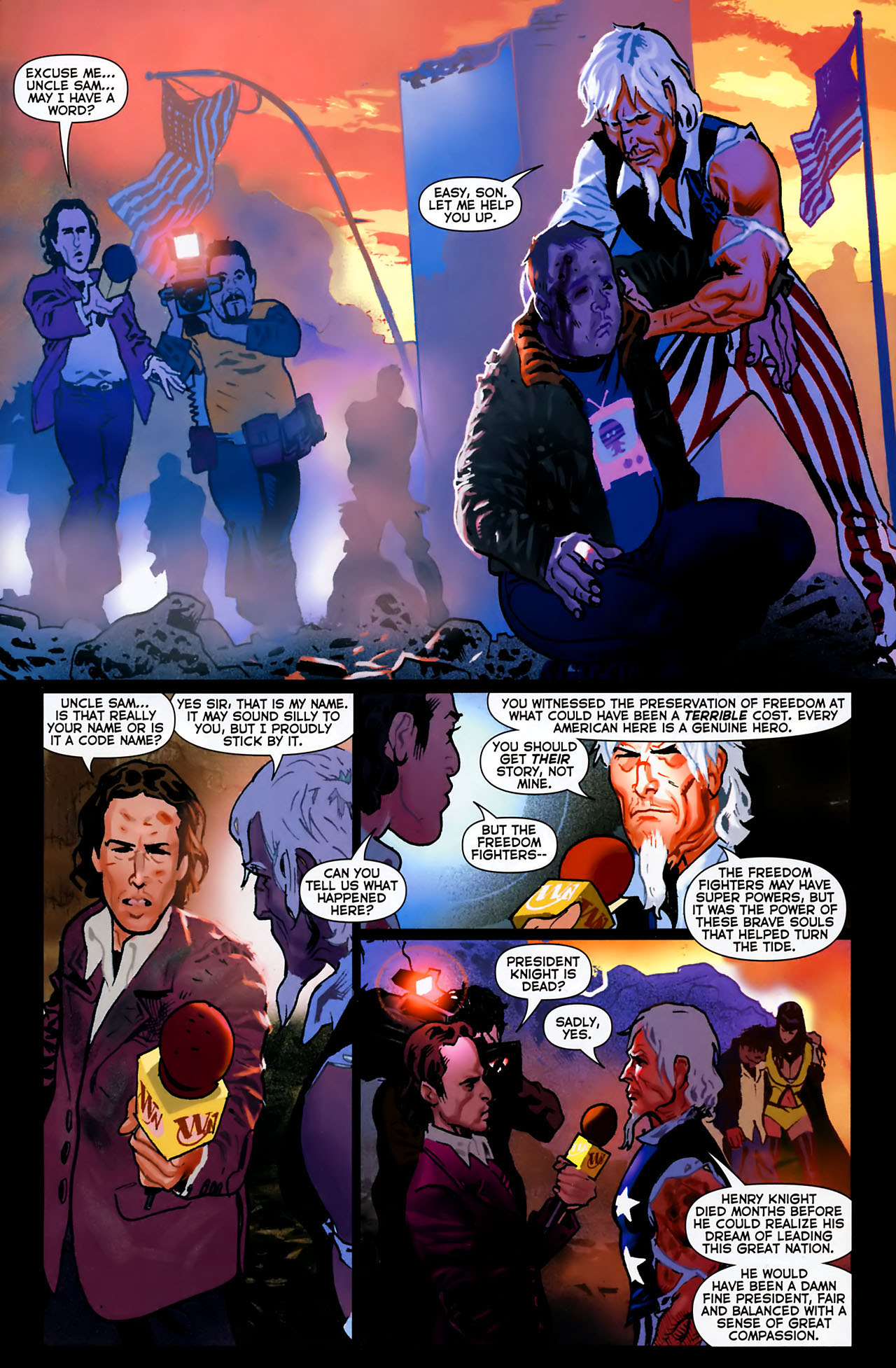 Read online Uncle Sam and the Freedom Fighters (2006) comic -  Issue #8 - 16