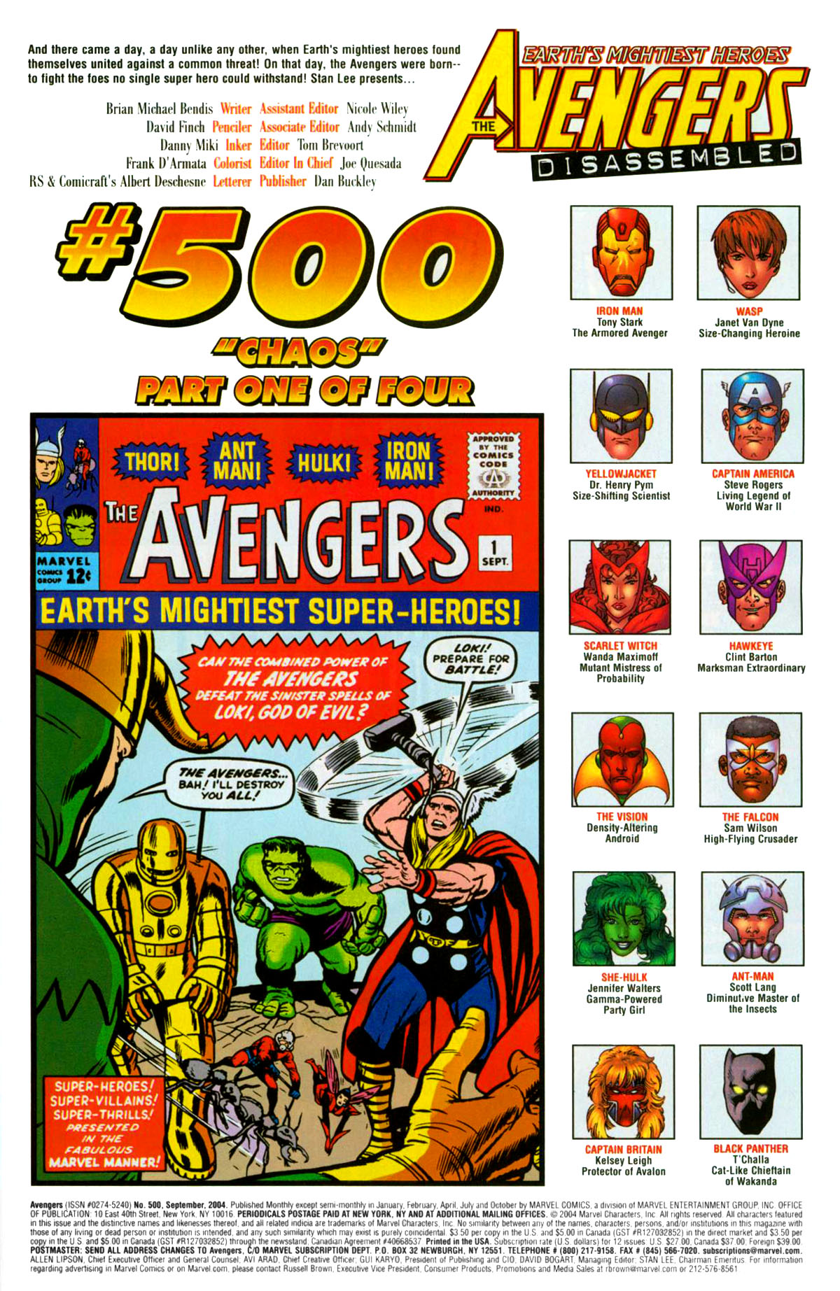 Read online The Avengers (1963) comic -  Issue #500 - 2