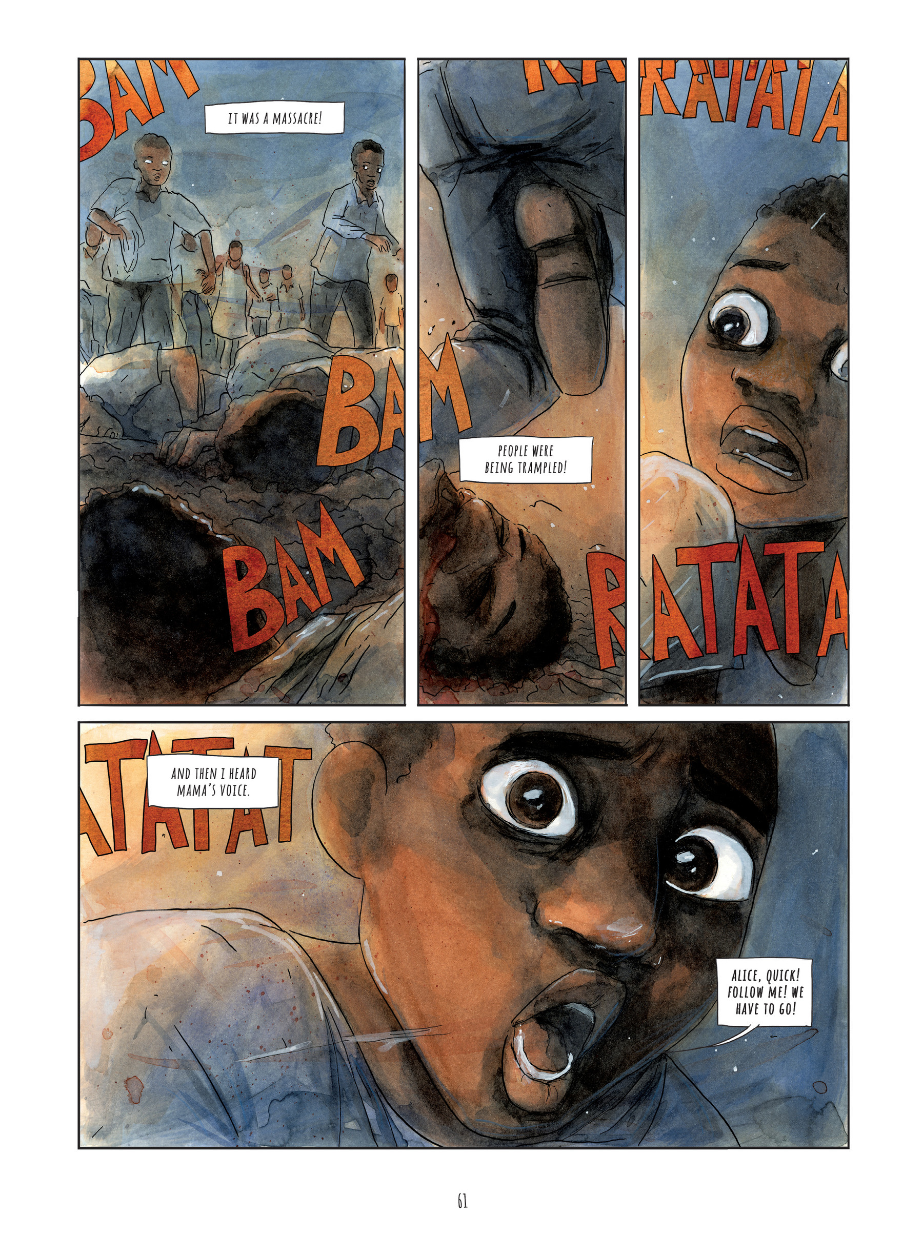 Read online Alice on the Run: One Child's Journey Through the Rwandan Civil War comic -  Issue # TPB - 60