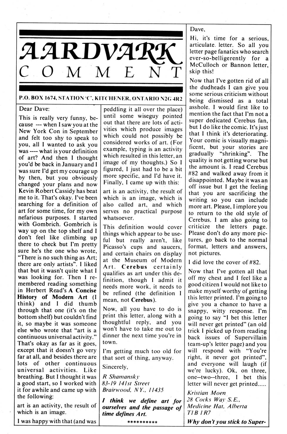 Read online Cerebus comic -  Issue #85 - 24