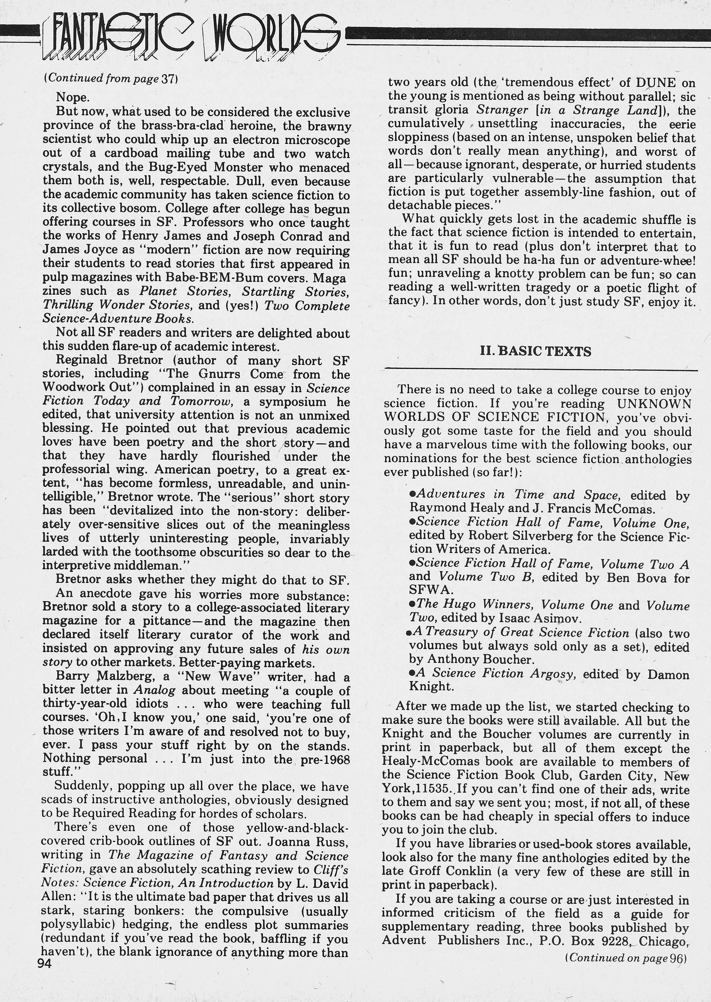 Read online Unknown Worlds of Science Fiction Giant Size Special comic -  Issue # Full - 94