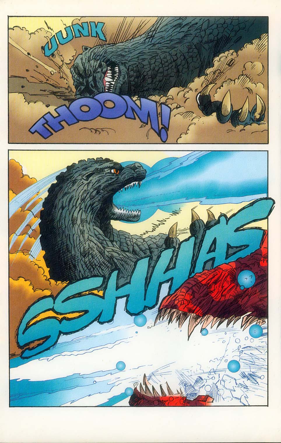 Read online Godzilla (1995) comic -  Issue #16 - 17