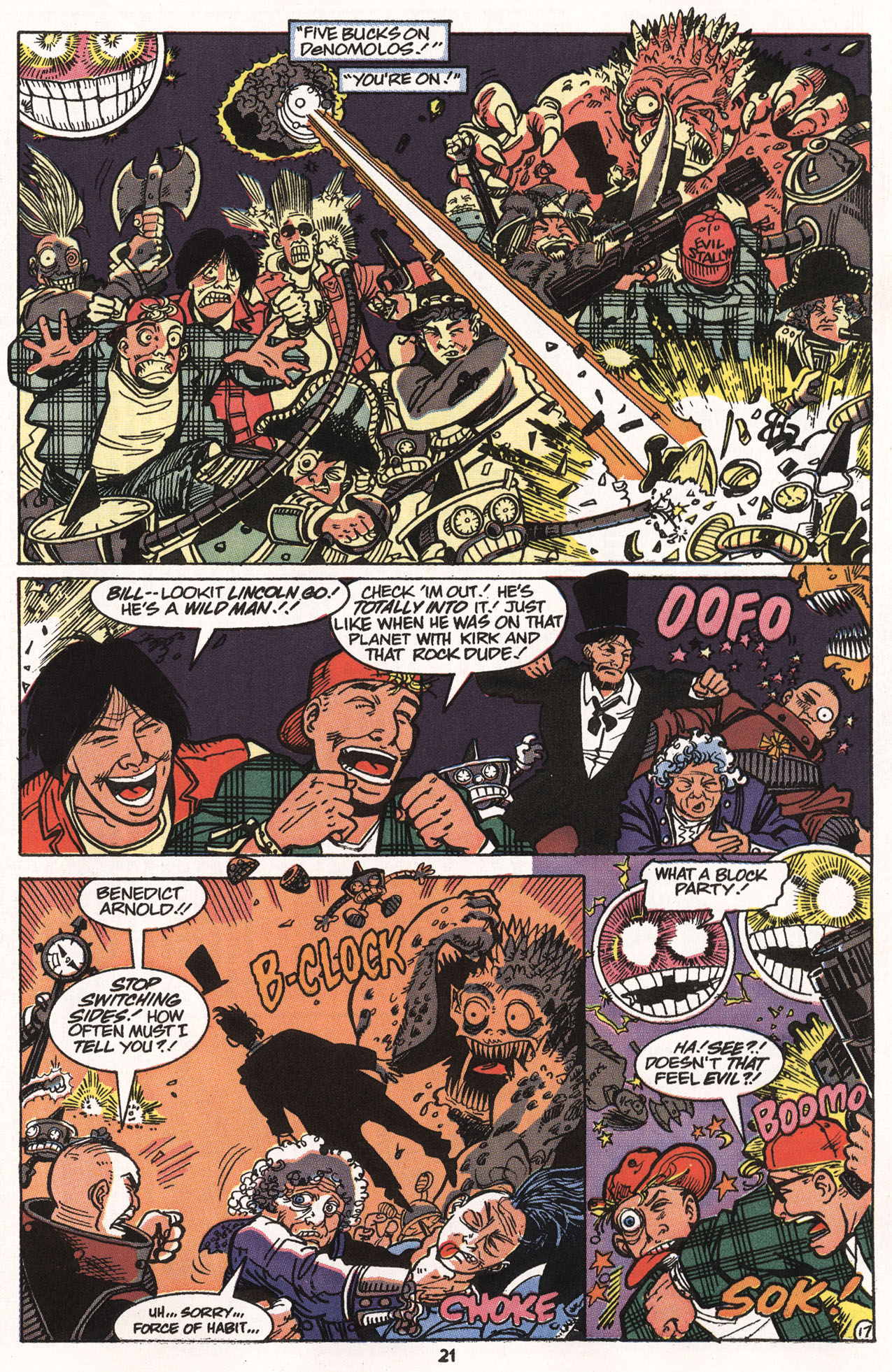 Read online Bill & Ted's Excellent Comic Book comic -  Issue #7 - 23