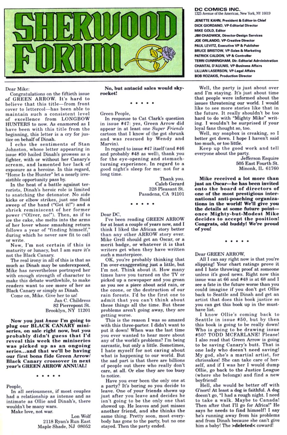 Read online Green Arrow (1988) comic -  Issue #56 - 24