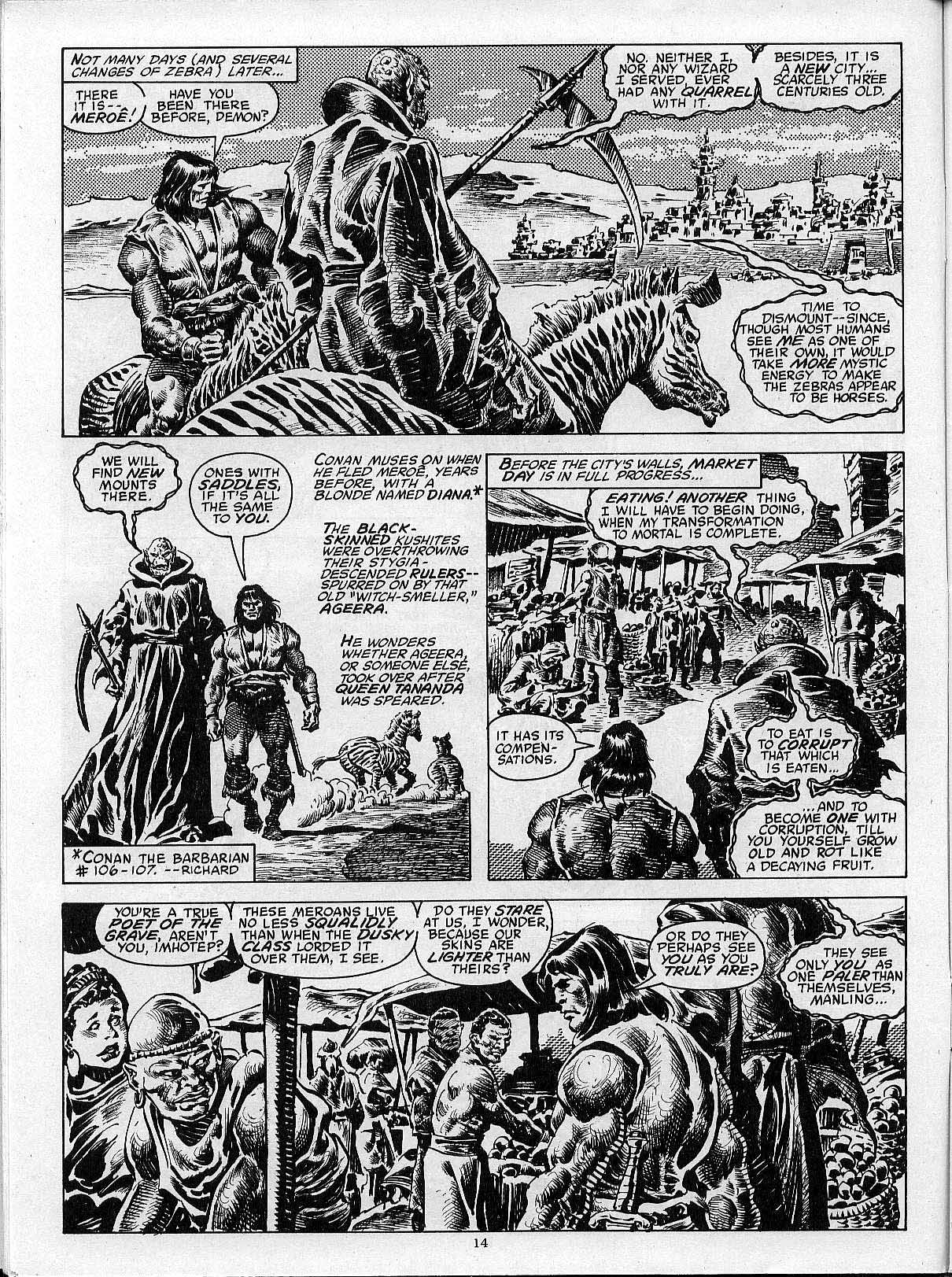 Read online The Savage Sword Of Conan comic -  Issue #203 - 16