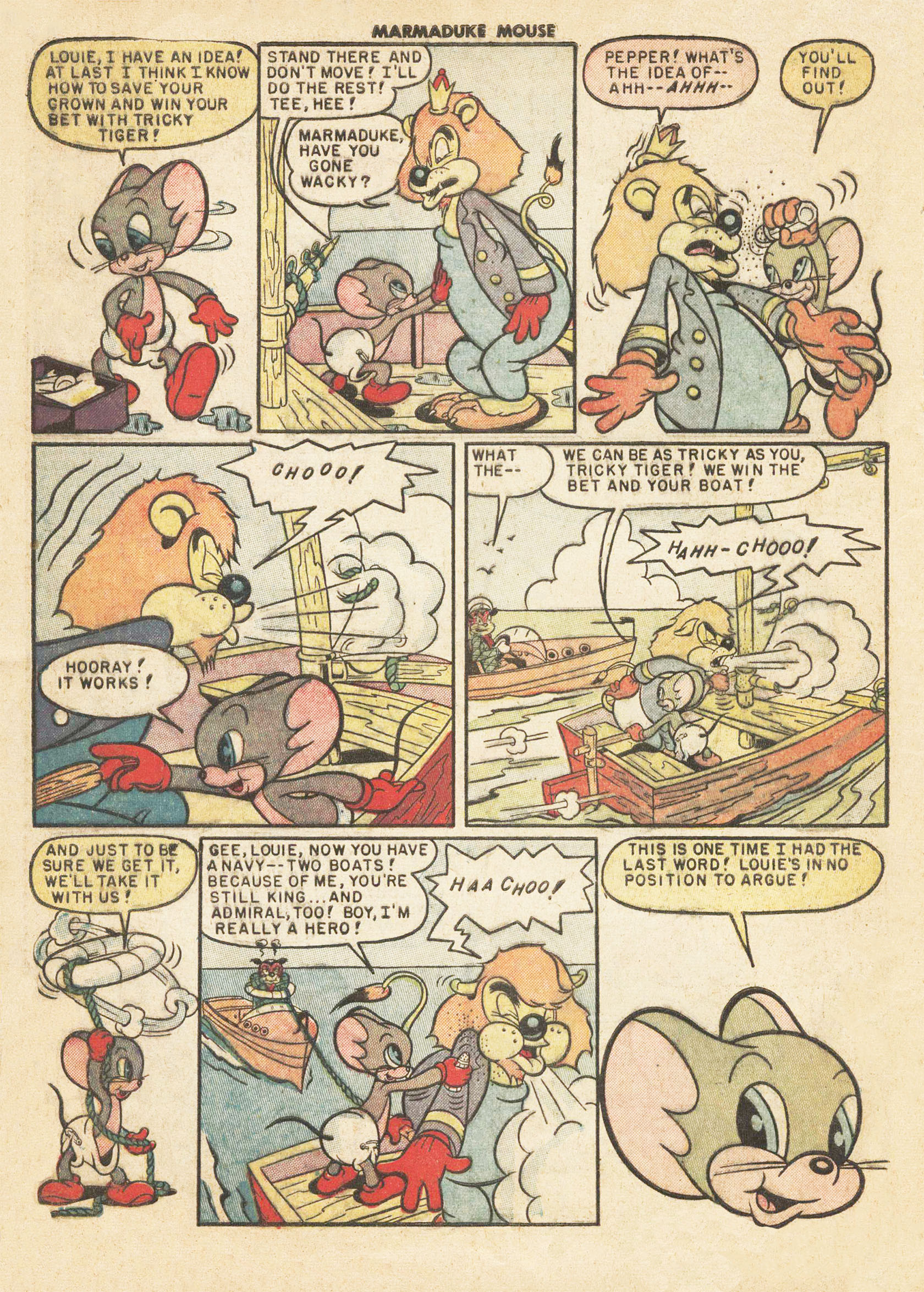 Read online Marmaduke Mouse comic -  Issue #20 - 20