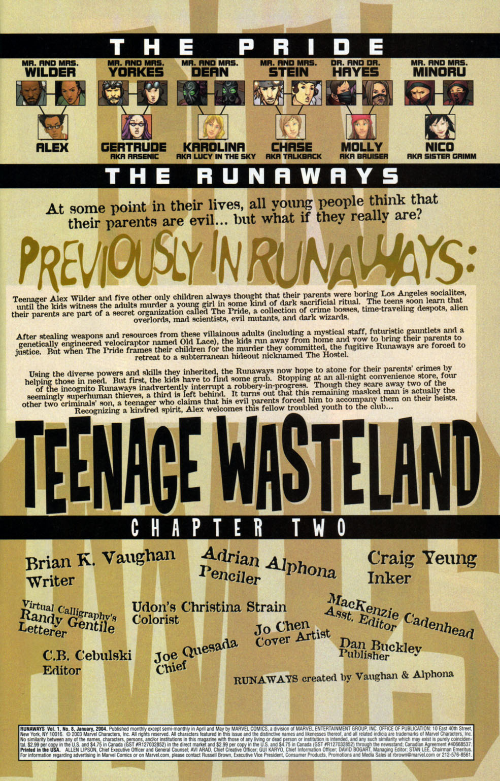 Read online Runaways (2003) comic -  Issue #8 - 3