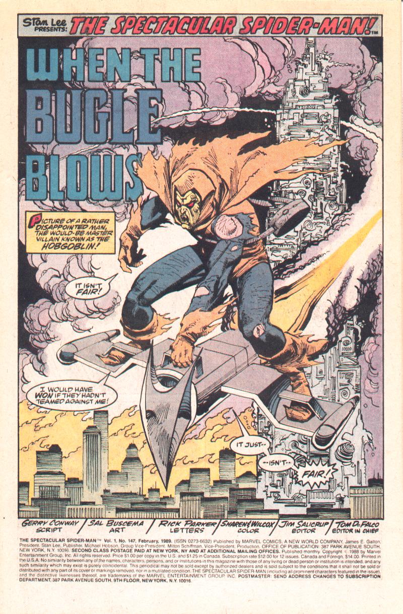 Read online The Spectacular Spider-Man (1976) comic -  Issue #147 - 2