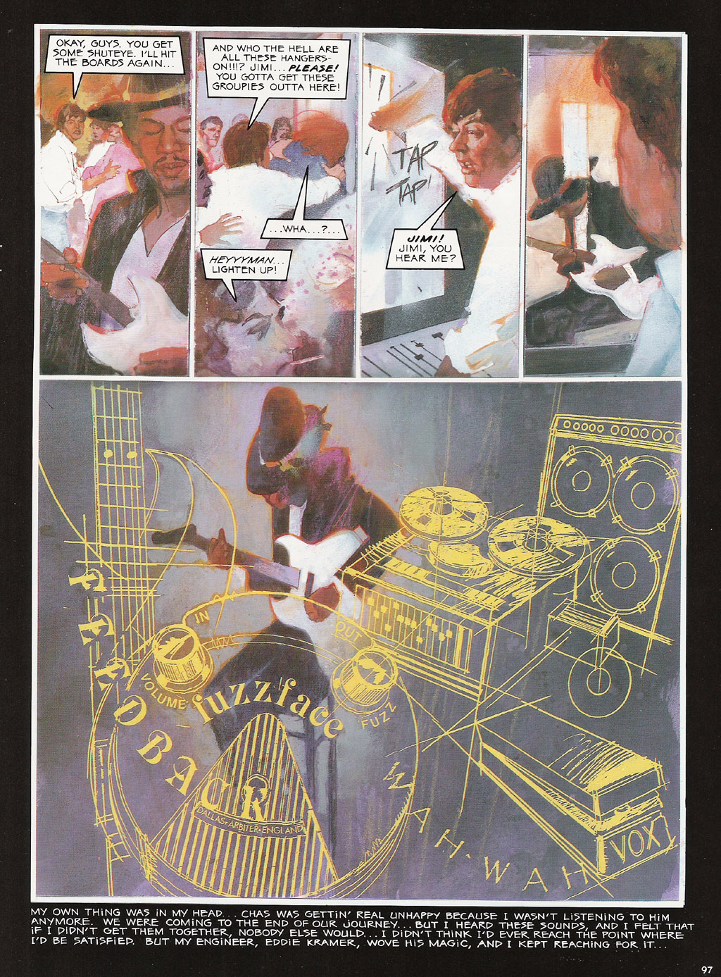 Read online Voodoo Child - The Illustrated Legend of Jimi Hendrix comic -  Issue # TPB - 100