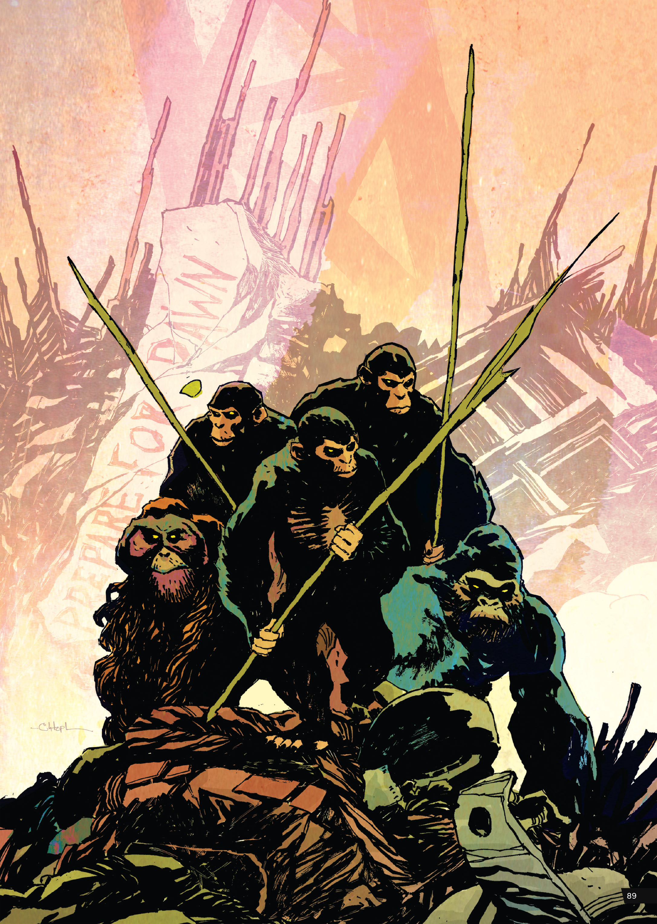 Read online Planet of the Apes Artist Tribute comic -  Issue # TPB - 89