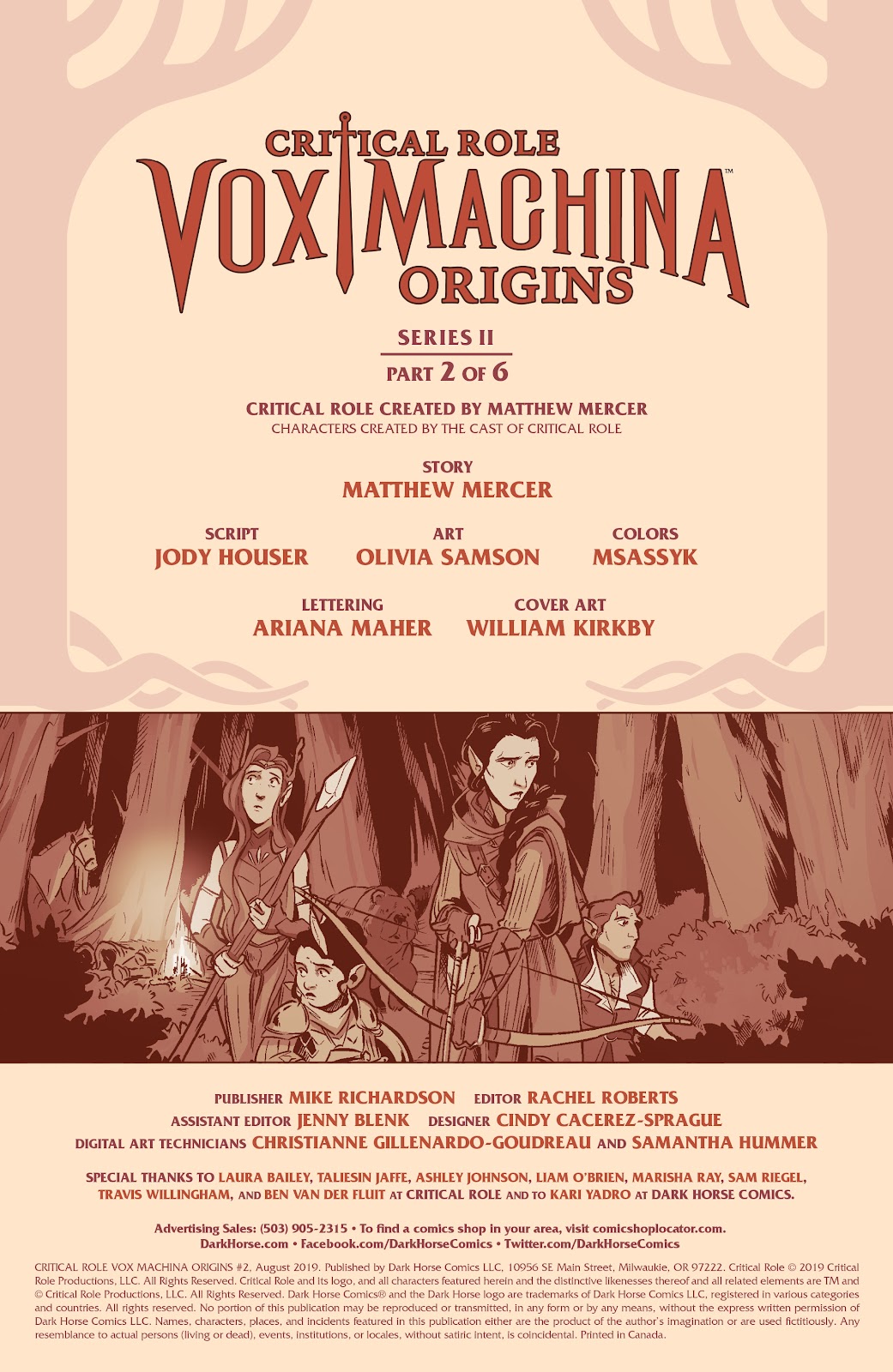 Critical Role Vox Machina Origins (2019) issue 2 - Page 2