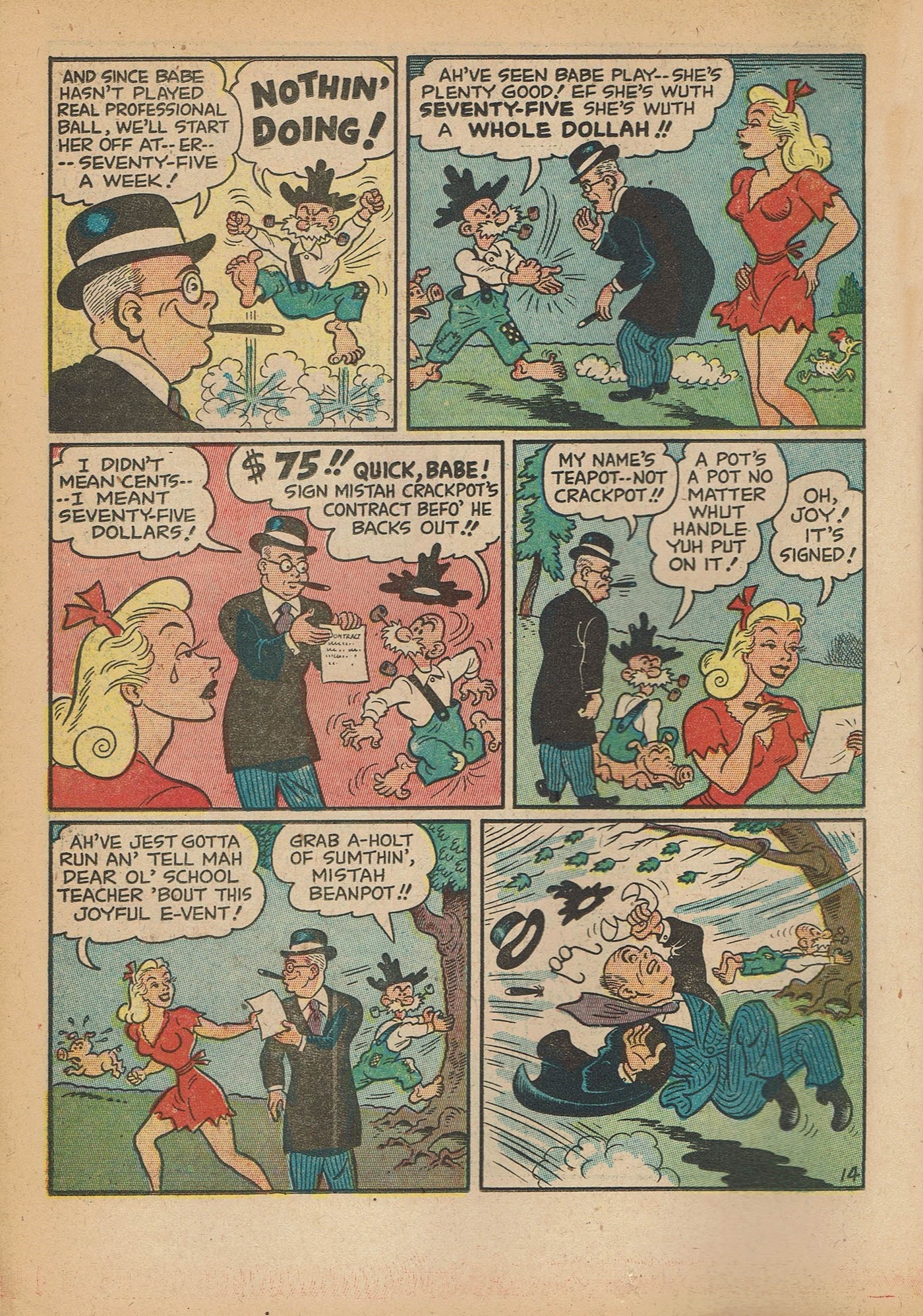 Read online Babe (1948) comic -  Issue #1 - 16