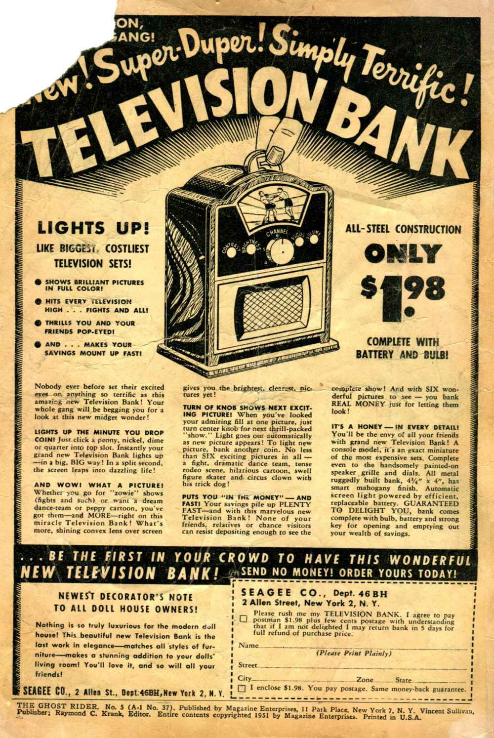 Read online The Ghost Rider (1950) comic -  Issue #5 - 2