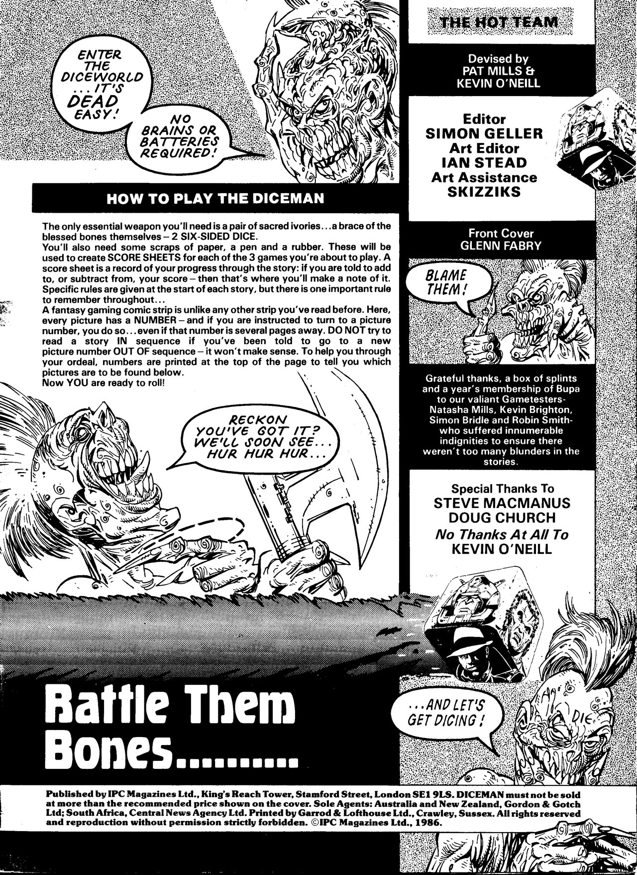 Read online Diceman comic -  Issue #2 - 2