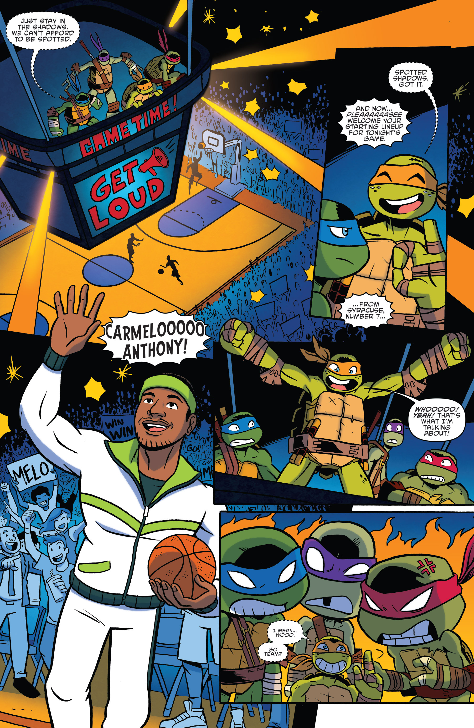 Read online Teenage Mutant Ninja Turtles Amazing Adventures comic -  Issue # _Special - Carmelo Anthony - 8