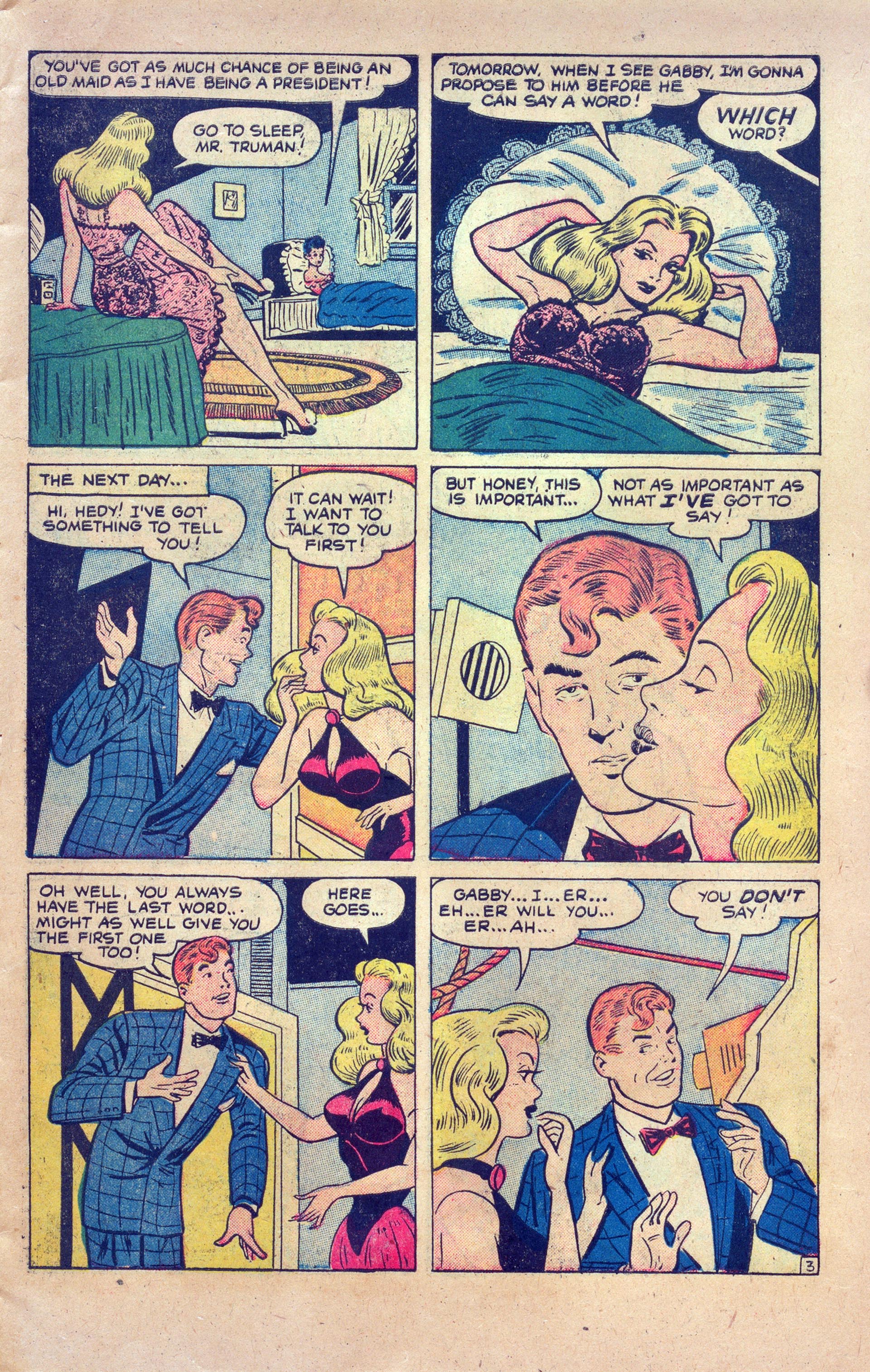 Read online Hedy Of Hollywood Comics comic -  Issue #50 - 5