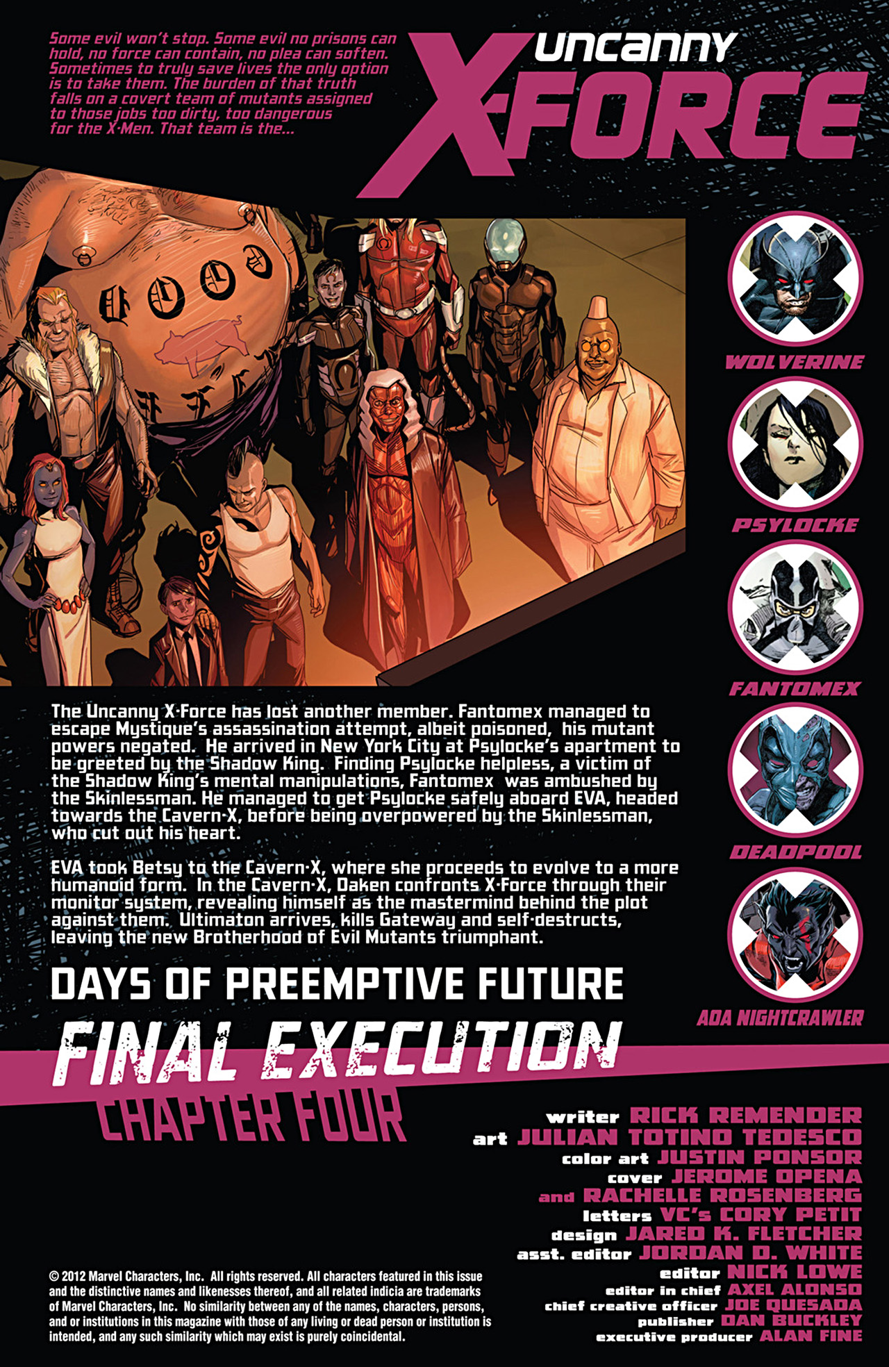Read online Uncanny X-Force (2010) comic -  Issue #28 - 2