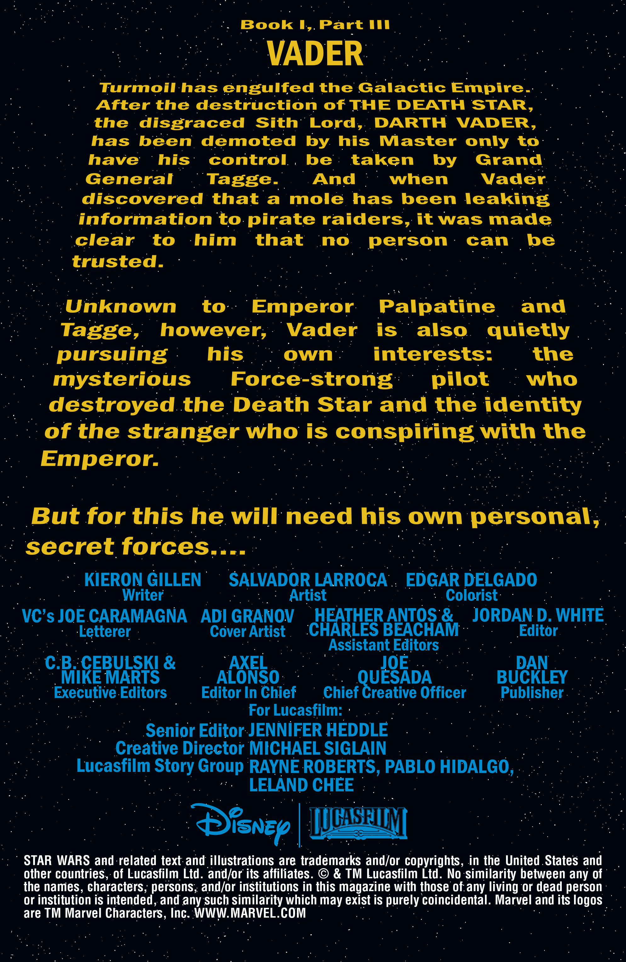 Read online Darth Vader comic -  Issue #3 - 3