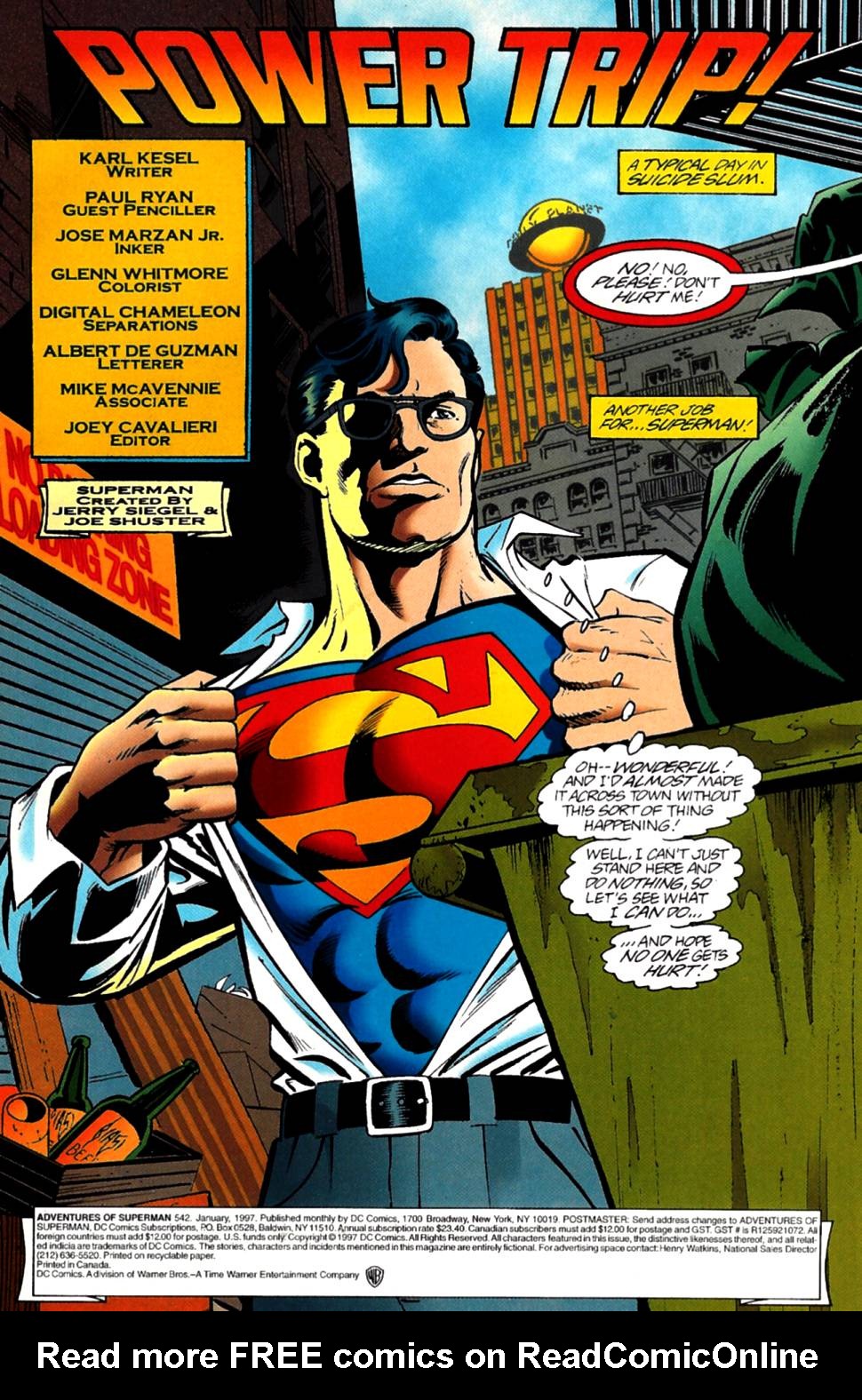 Read online Adventures of Superman (1987) comic -  Issue #542 - 2