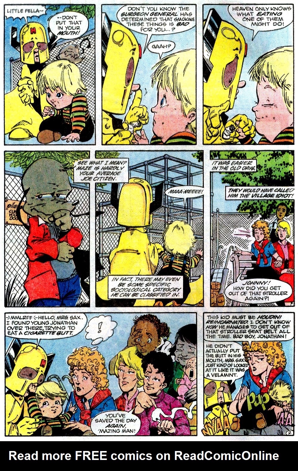 Read online 'Mazing Man comic -  Issue #1 - 4
