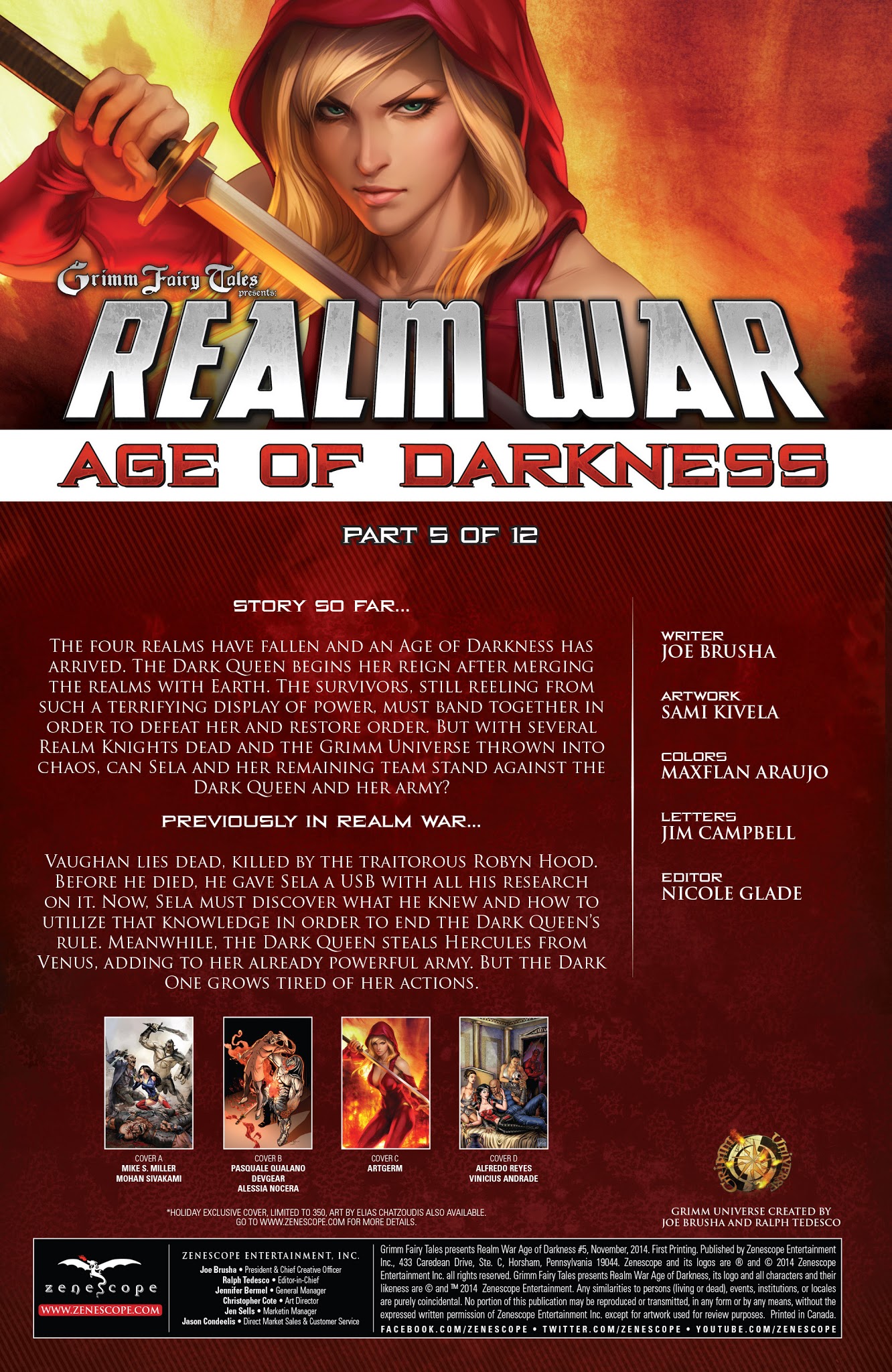 Read online Grimm Fairy Tales presents Realm War Age of Darkness comic -  Issue #5 - 2