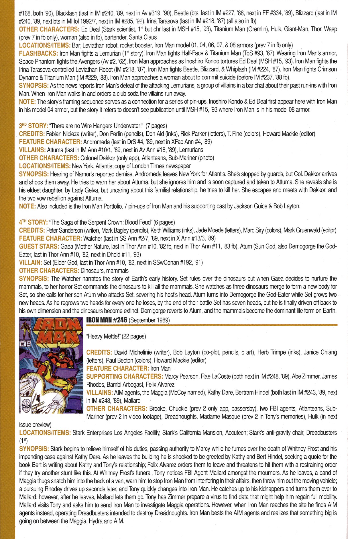 Read online Official Index to the Marvel Universe comic -  Issue #7 - 38