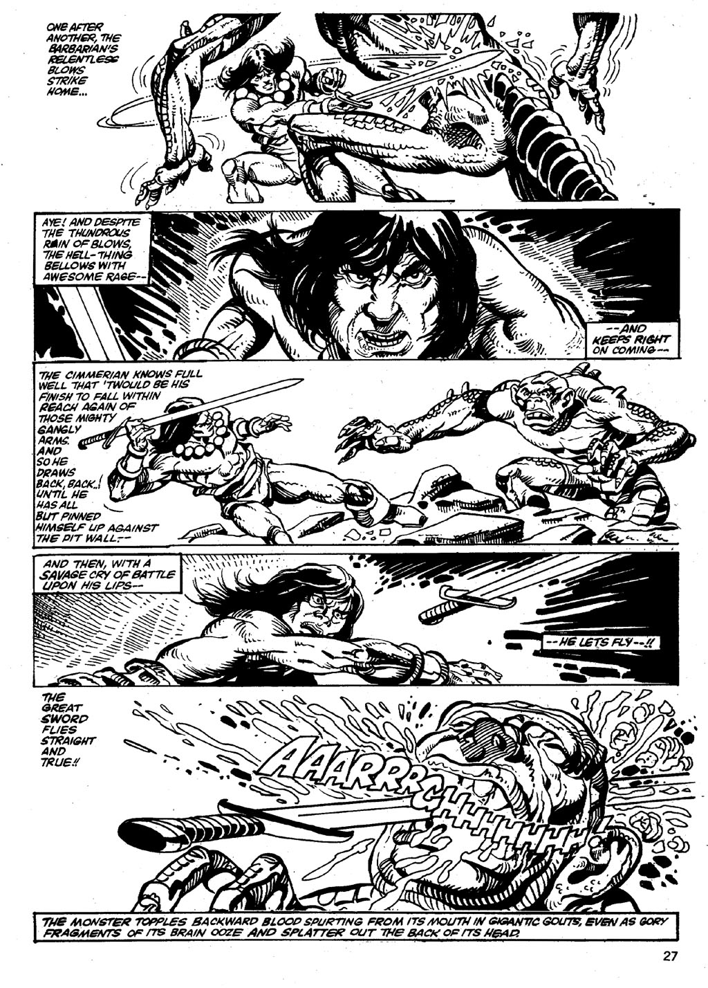 Read online The Savage Sword Of Conan comic -  Issue #86 - 27