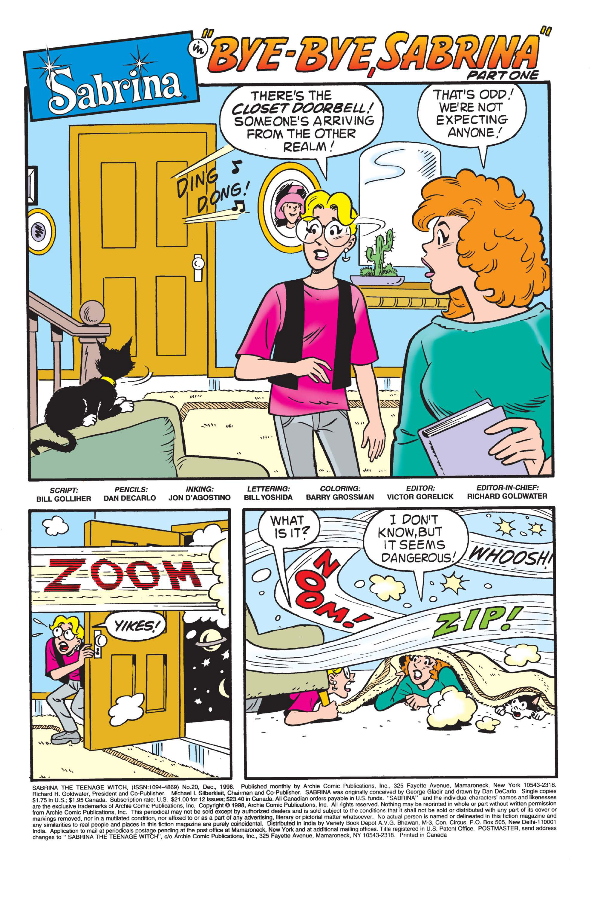 Read online Sabrina the Teenage Witch (1997) comic -  Issue #20 - 2