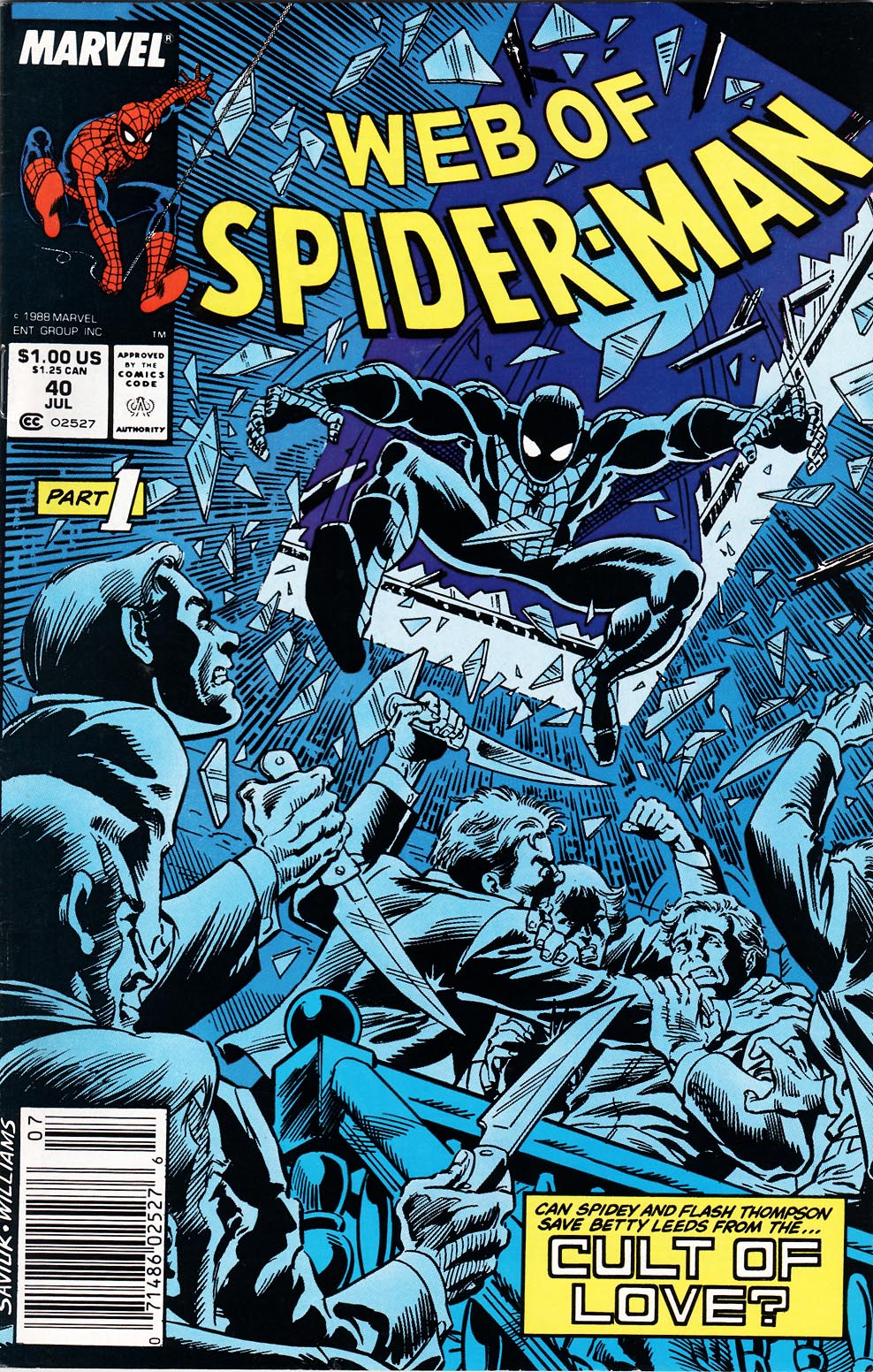 Read online Web of Spider-Man (1985) comic -  Issue #40 - 1