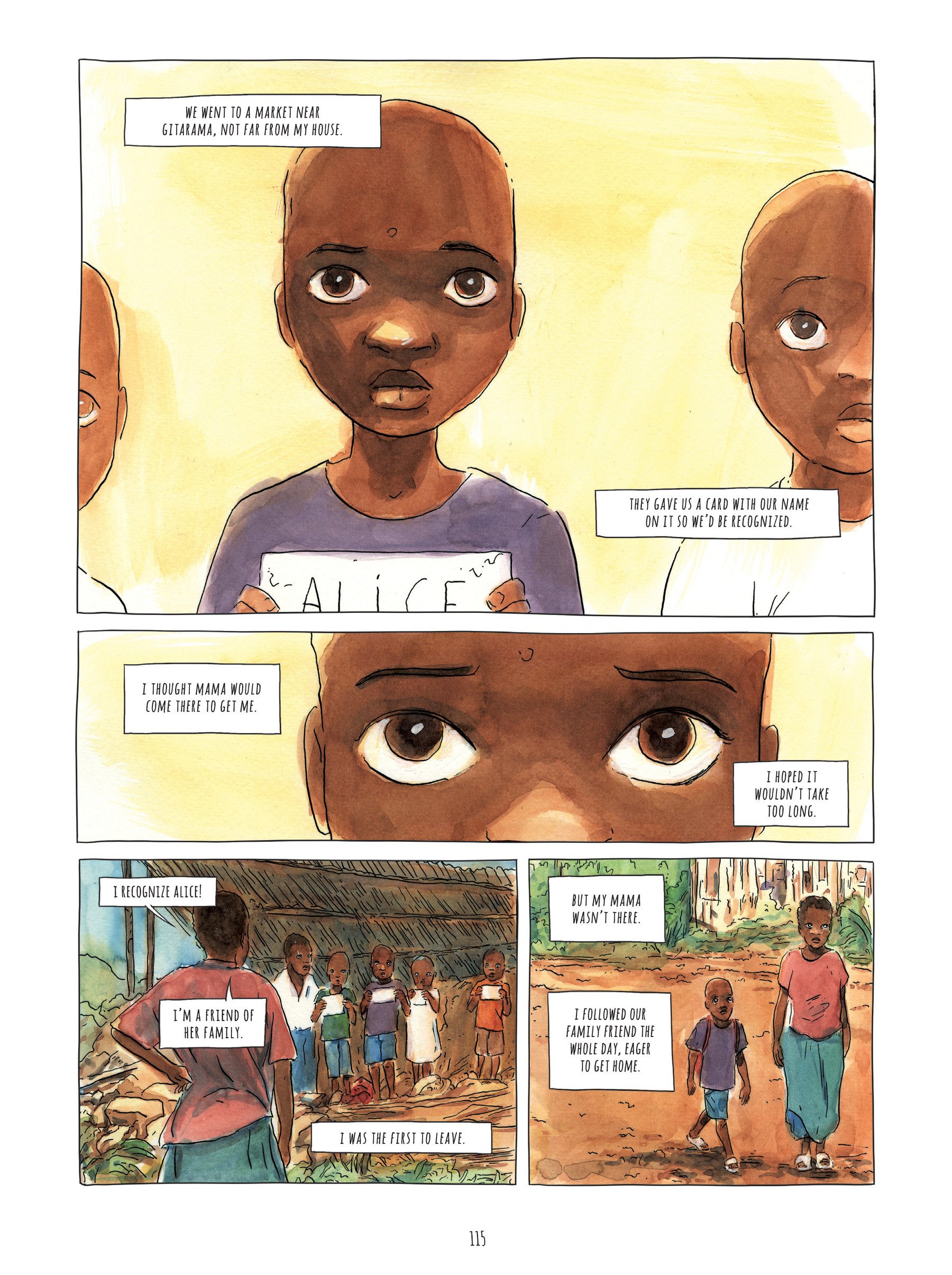 Read online Alice on the Run: One Child's Journey Through the Rwandan Civil War comic -  Issue # TPB - 114