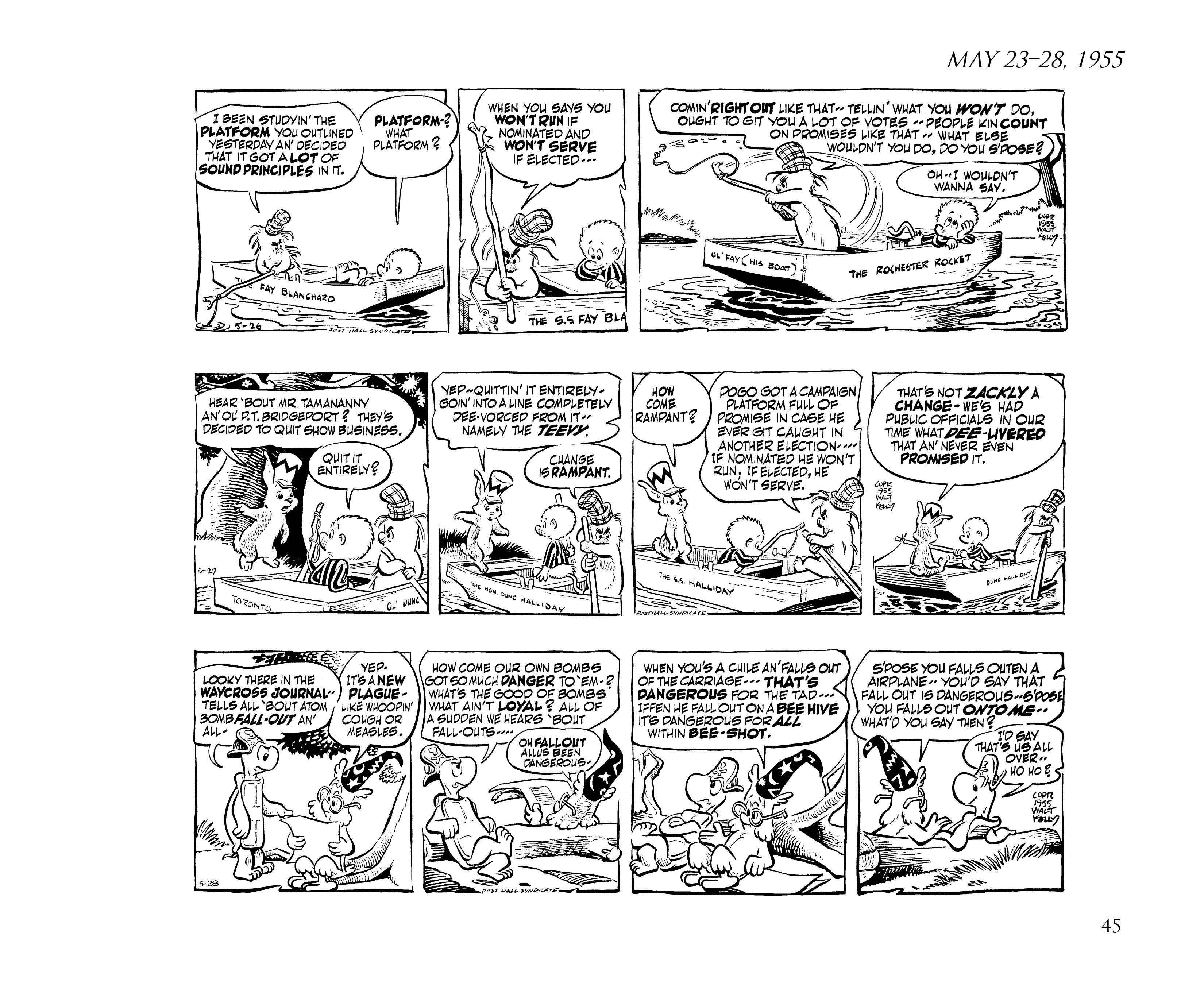 Read online Pogo by Walt Kelly: The Complete Syndicated Comic Strips comic -  Issue # TPB 4 (Part 1) - 57