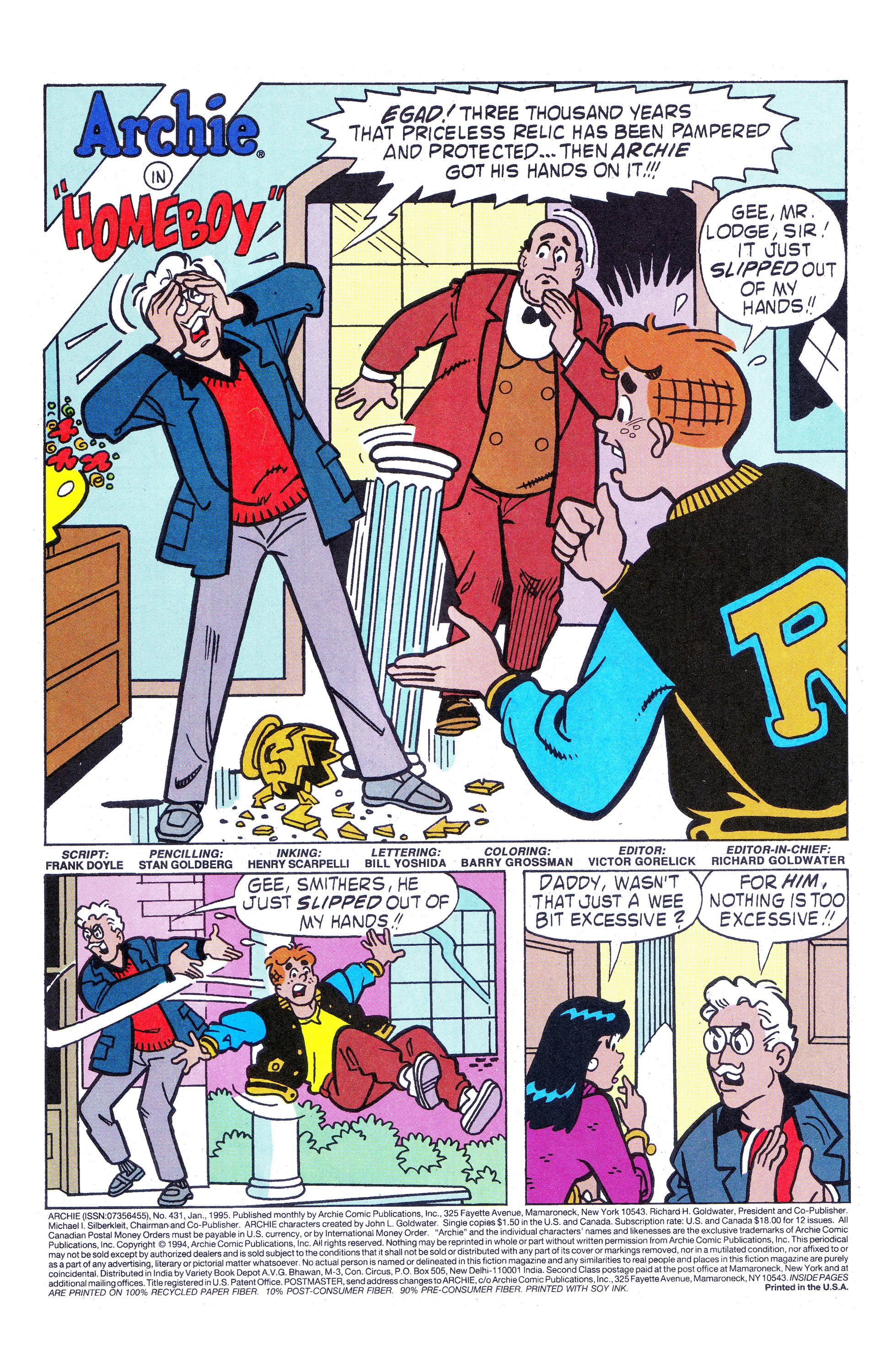 Read online Archie (1960) comic -  Issue #431 - 2