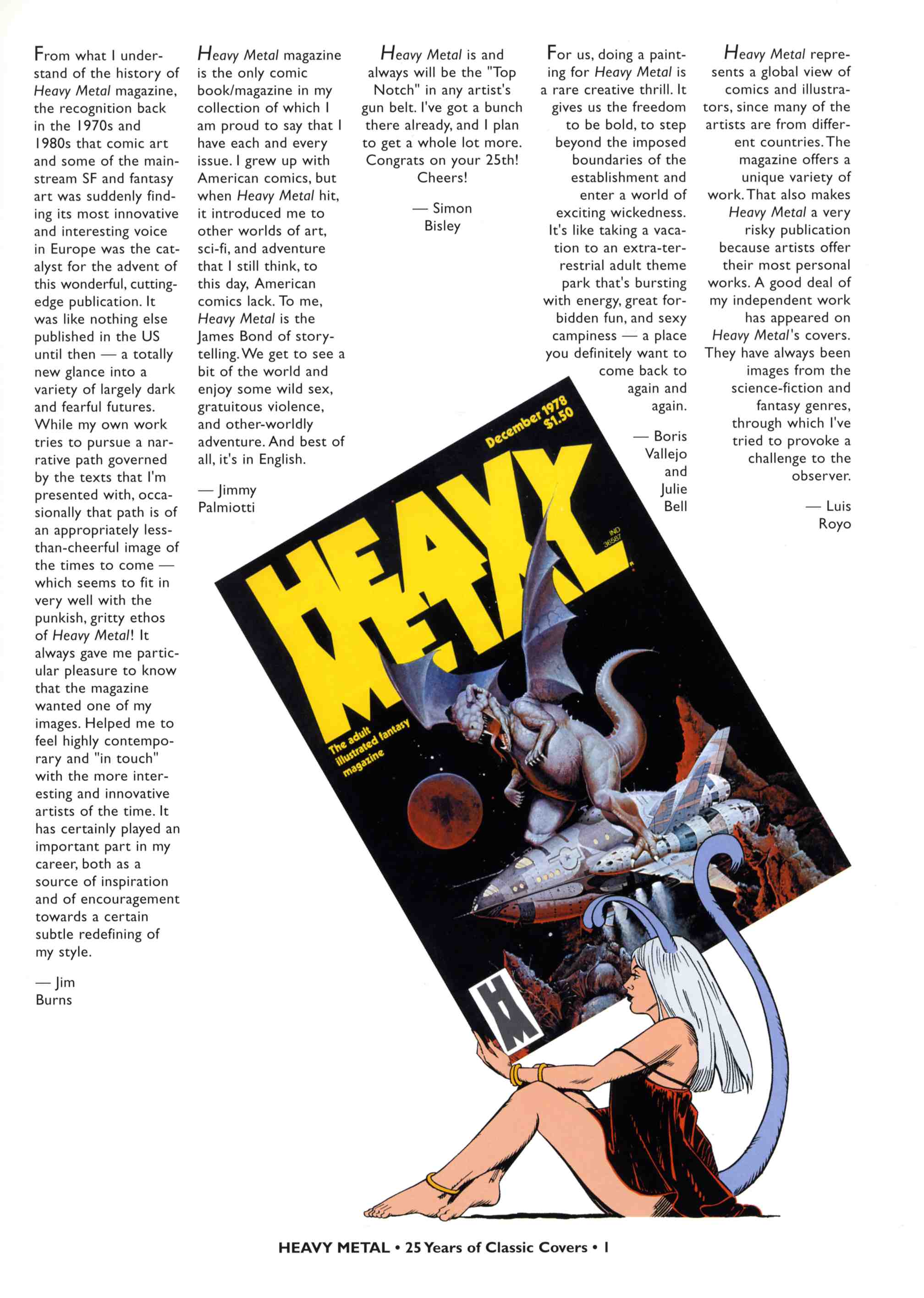 Read online Heavy Metal: 25 Years of Classic Covers comic -  Issue # TPB - 7