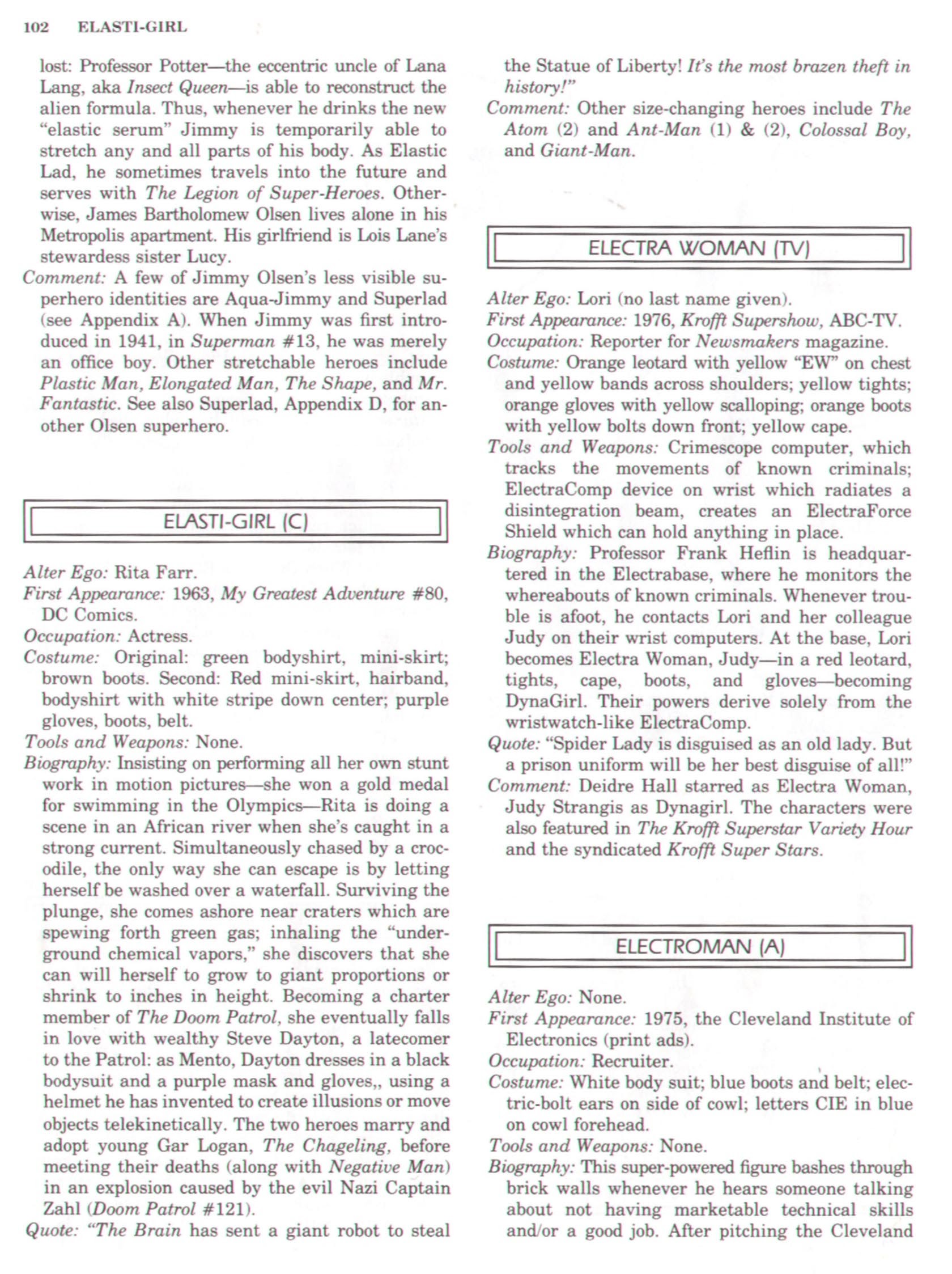 Read online The Encyclopedia of Superheroes comic -  Issue # TPB (Part 2) - 21