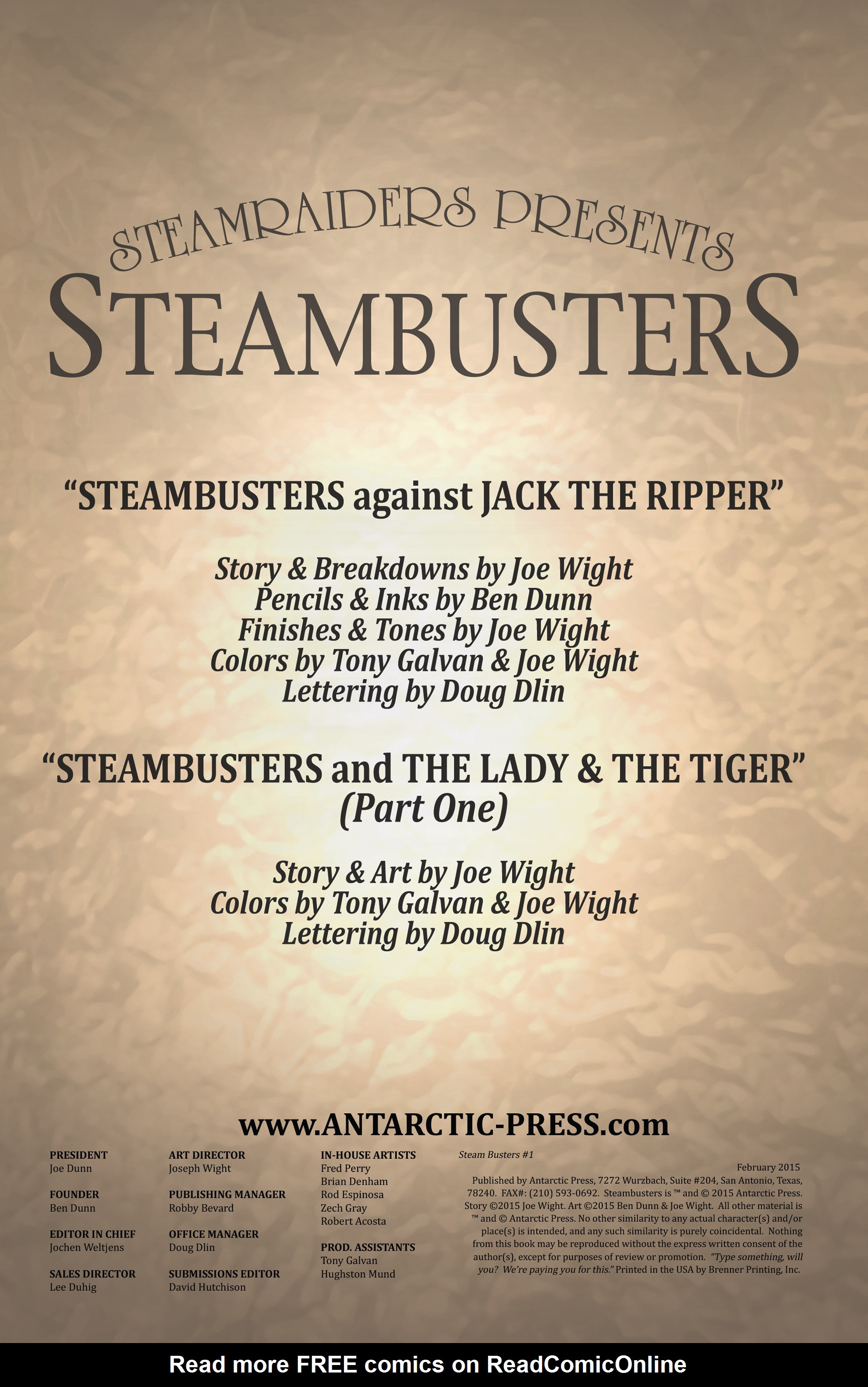 Read online Steambusters comic -  Issue #1 - 2