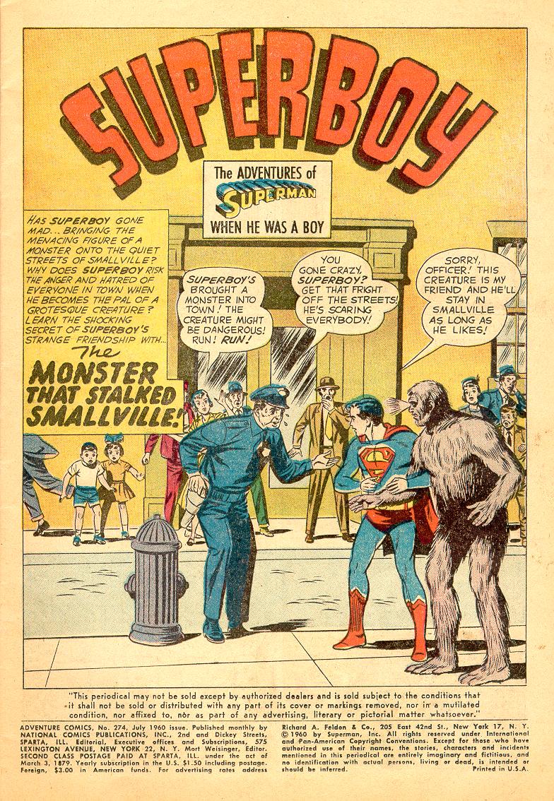 Adventure Comics (1938) issue 274 - Page 3
