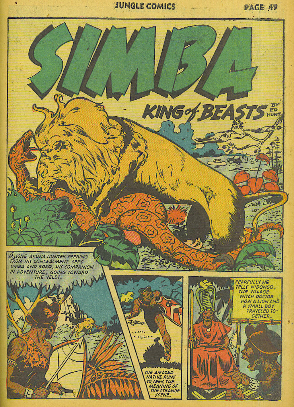 Read online Jungle Comics comic -  Issue #30 - 53