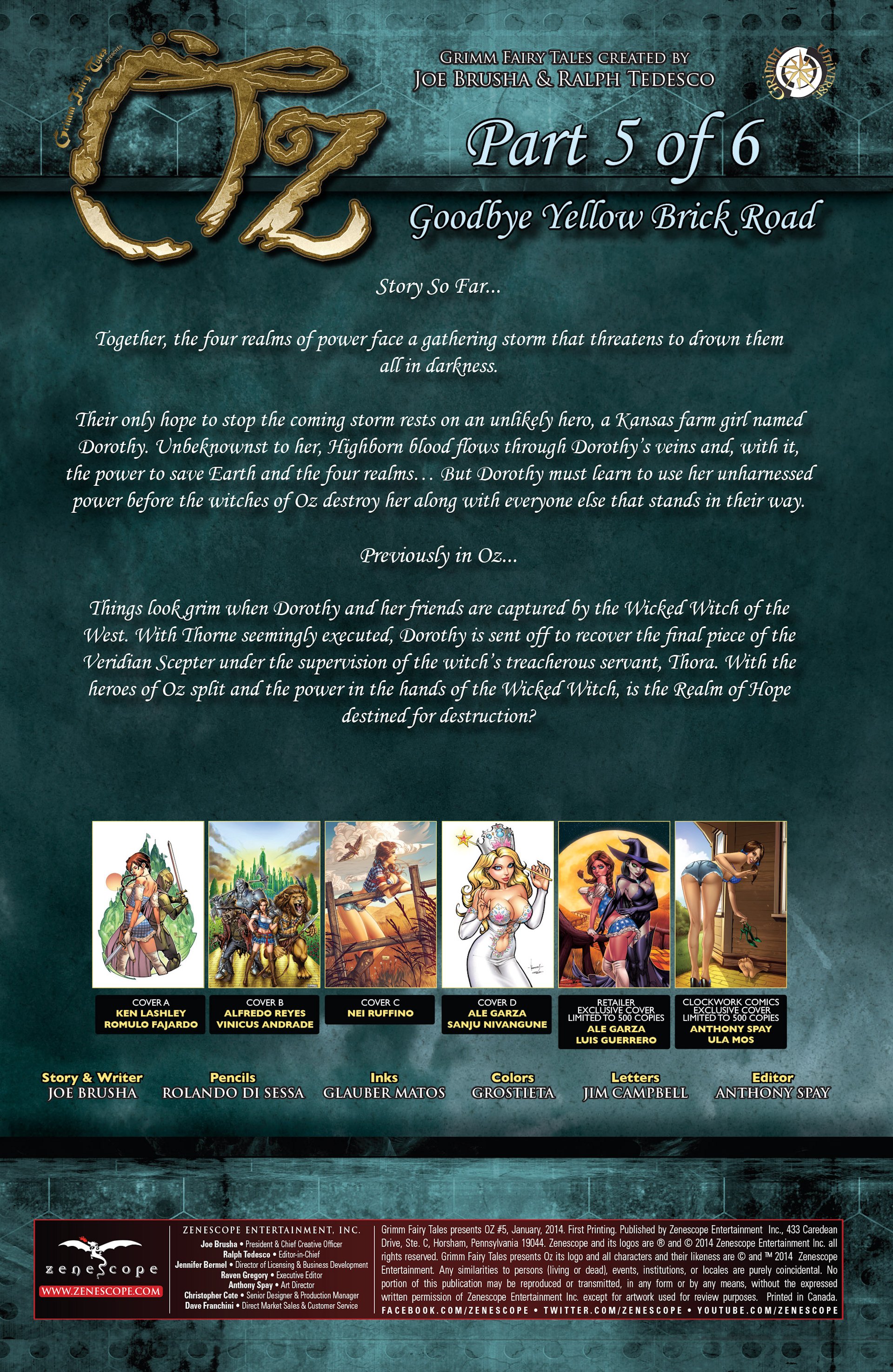 Read online Grimm Fairy Tales presents Oz comic -  Issue #5 - 2