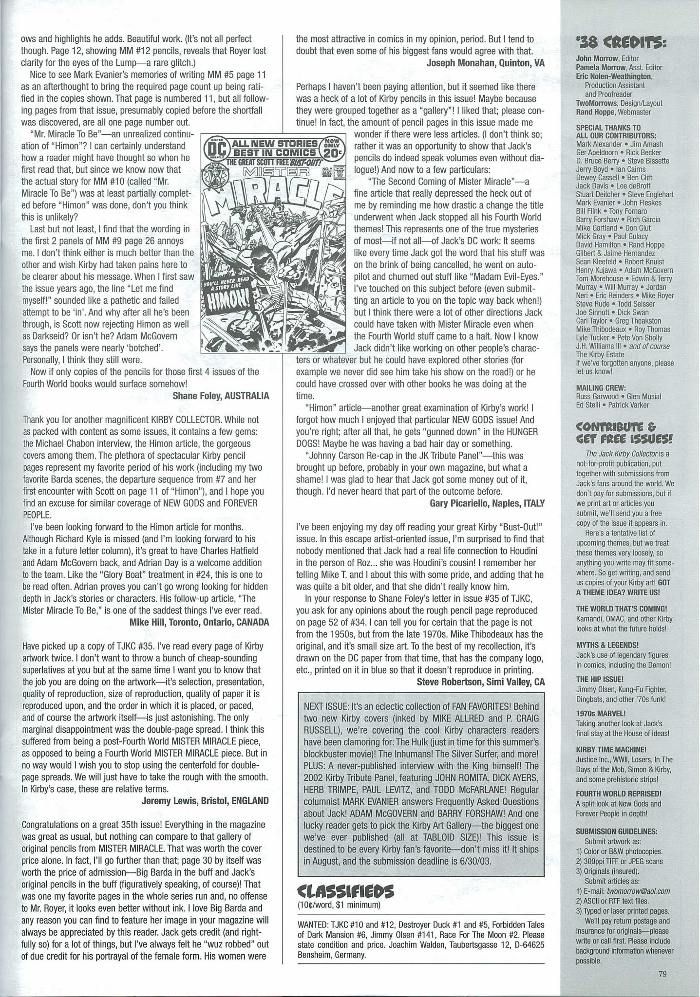 Read online The Jack Kirby Collector comic -  Issue #38 - 82