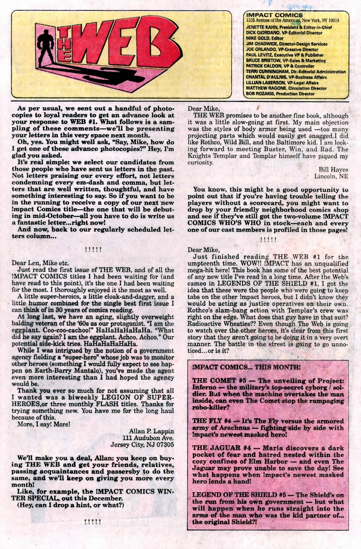Read online The Web (1991) comic -  Issue #3 - 24