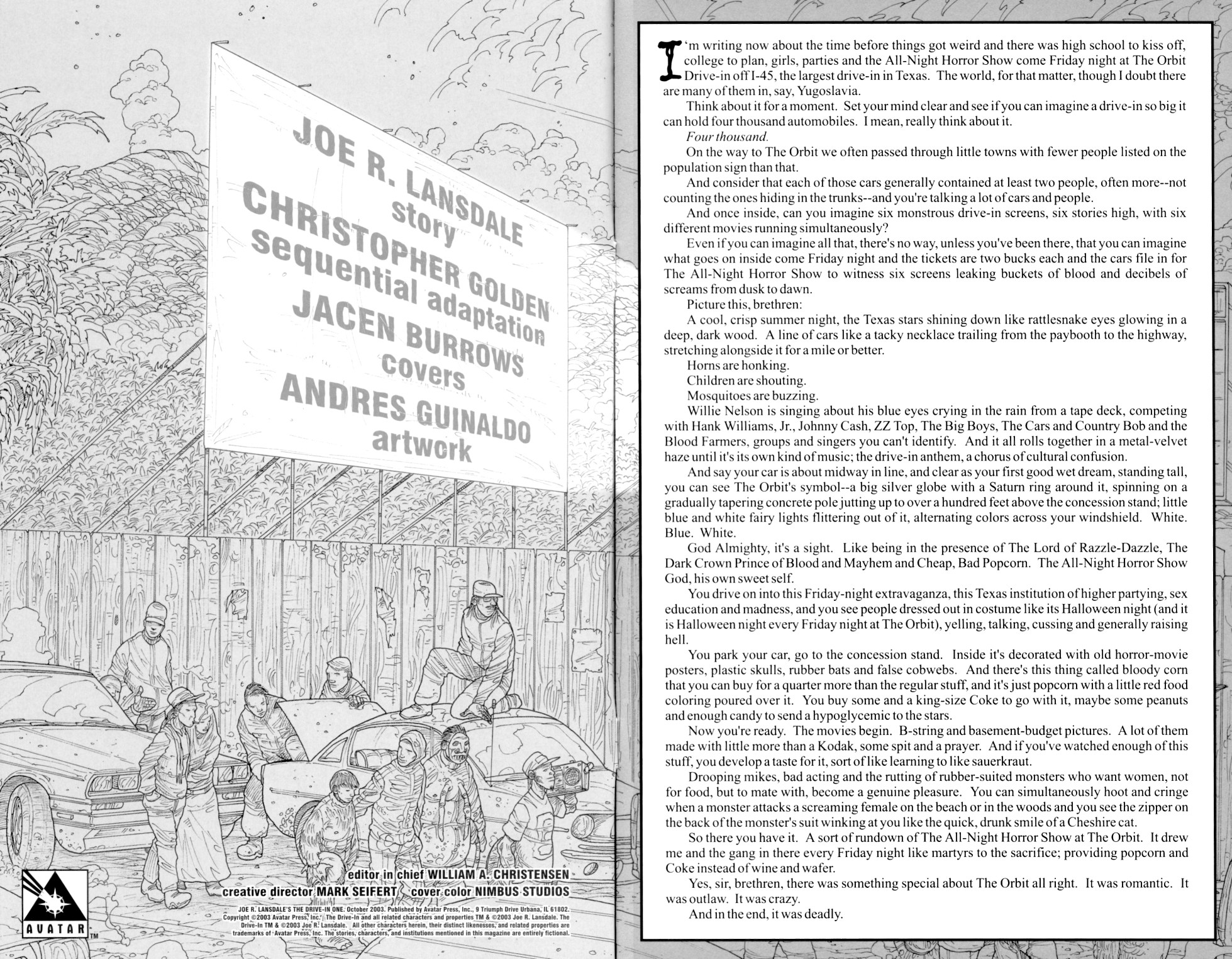 Read online Joe R. Lansdale's The Drive-In comic -  Issue #1 - 2