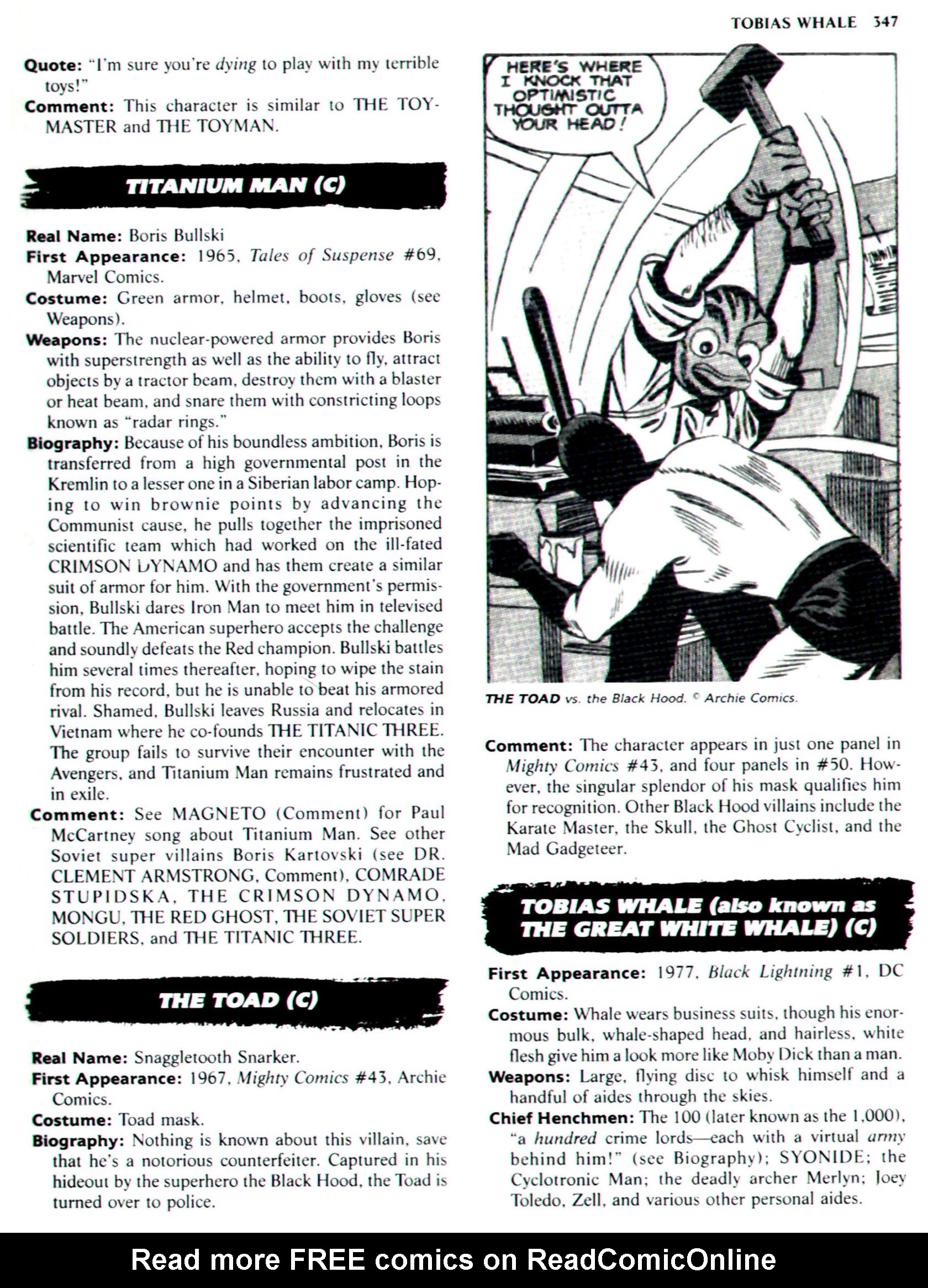 Read online The Encyclopedia of Super Villains comic -  Issue # TPB (Part 2) - 138