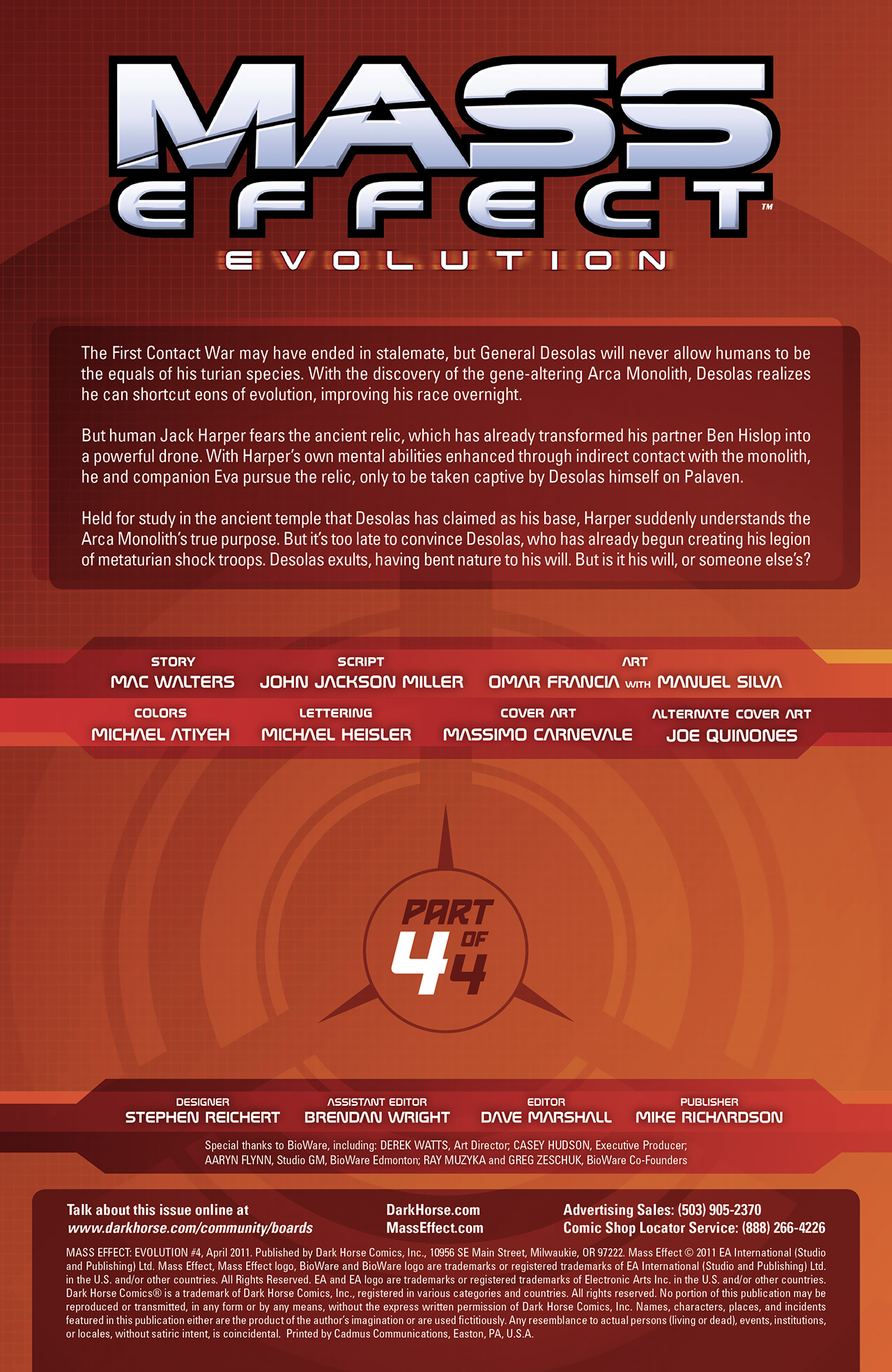 Read online Mass Effect: Evolution comic -  Issue #4 - 3